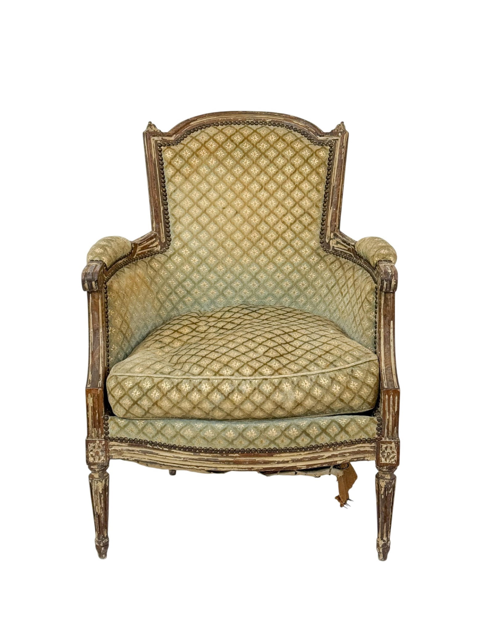 French Louis XVI painted bergere armchair. (1 of 6)