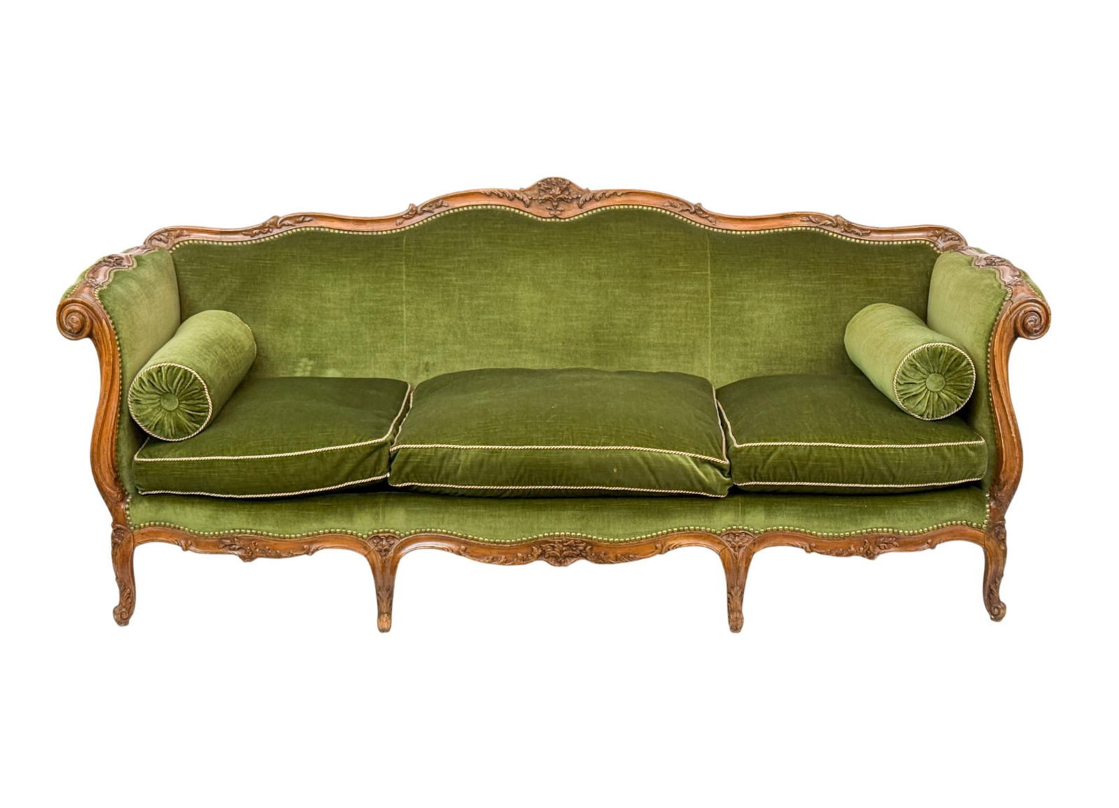 French Louis XV walnut sofa. (1 of 12)