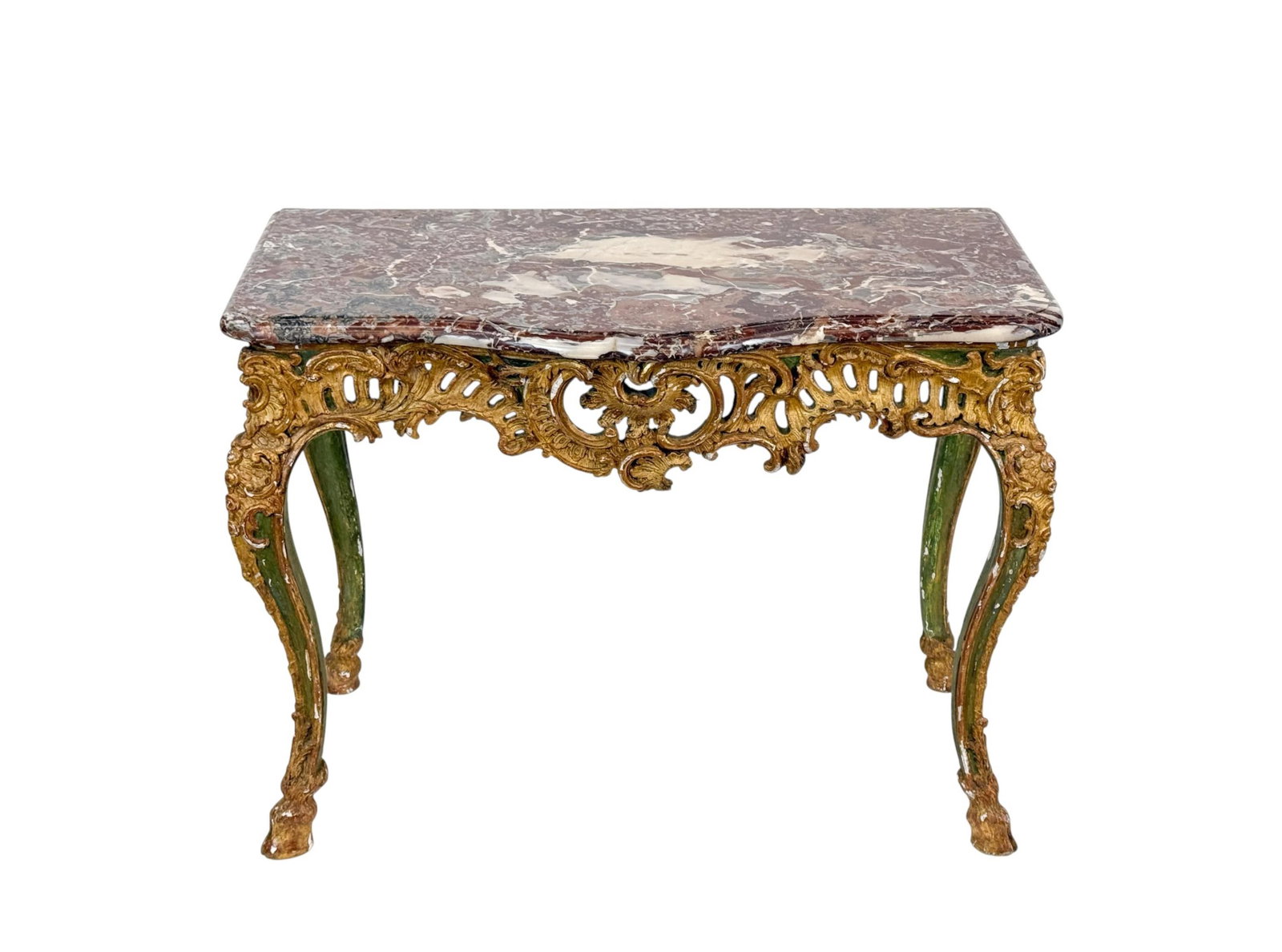 French giltwood console table. (1 of 7)