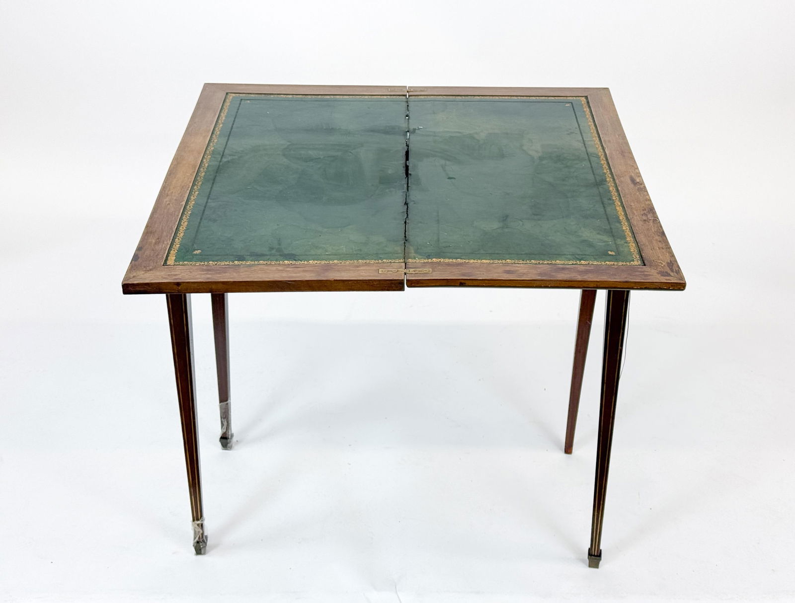 Walnut game table. - 4