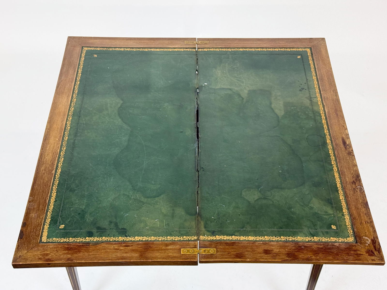 Walnut game table. - 5