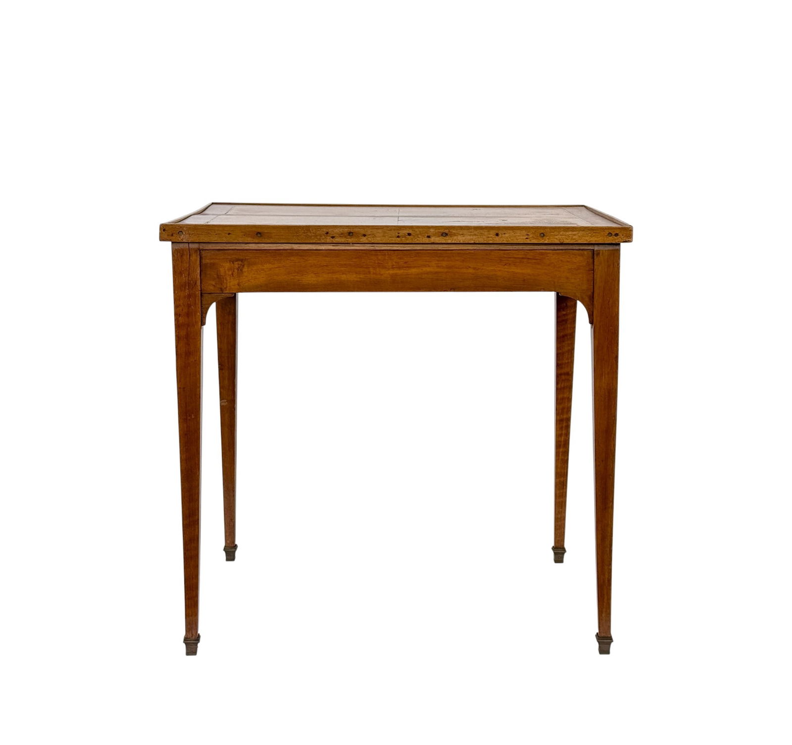 Walnut game table. - 2