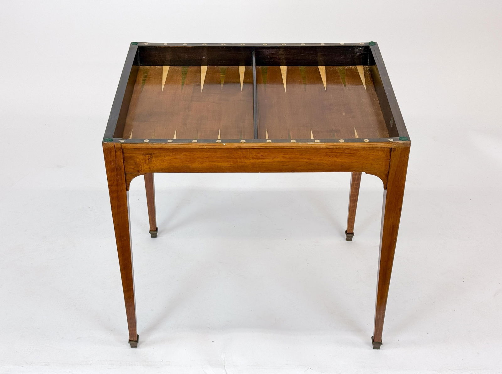 Walnut game table. - 5