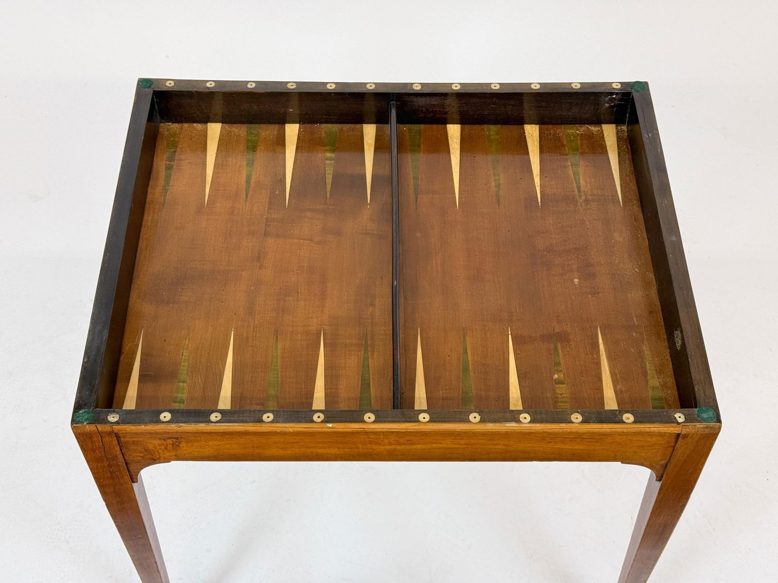 Walnut game table. - 6