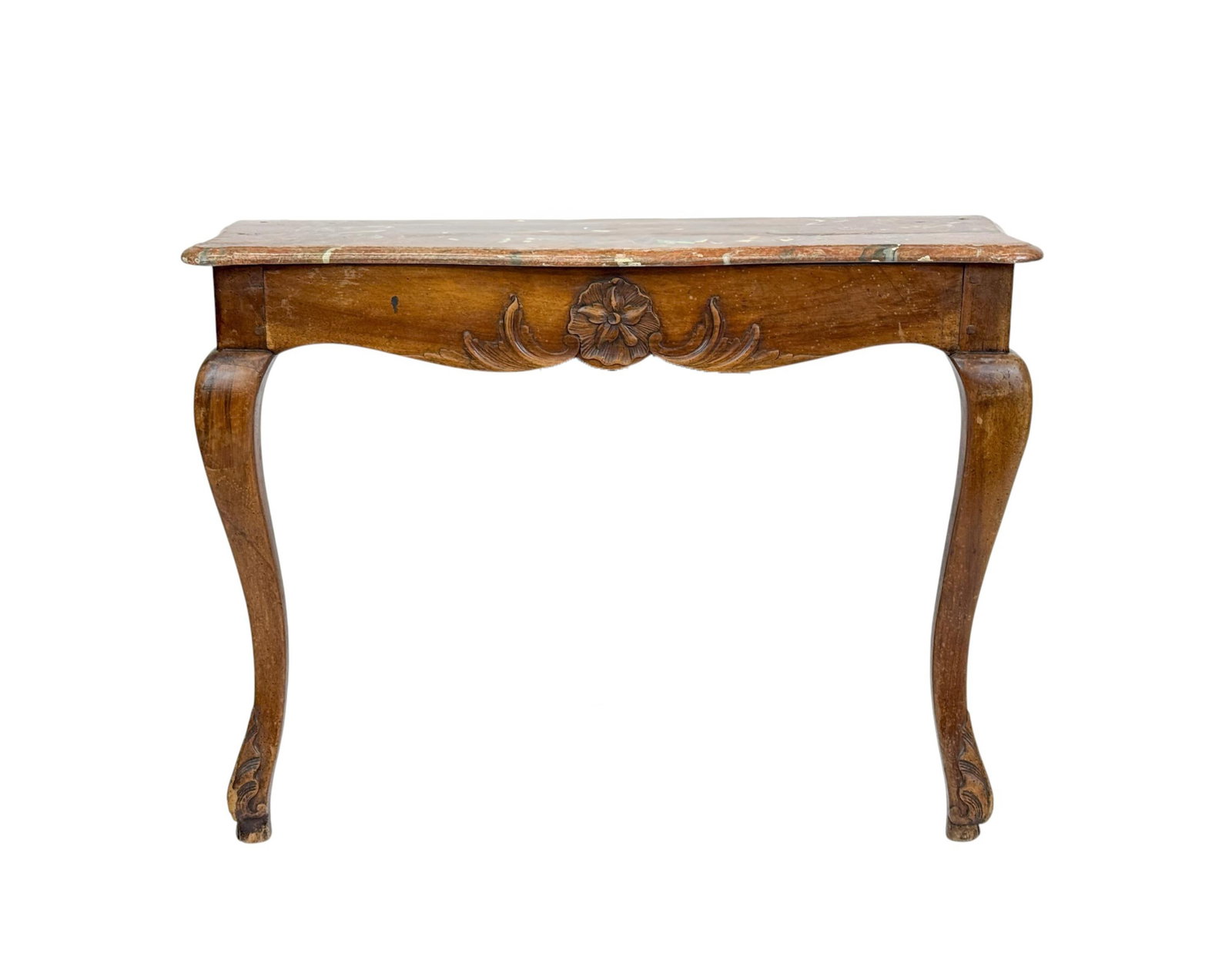 French console table with faux marble top. (1 of 6)
