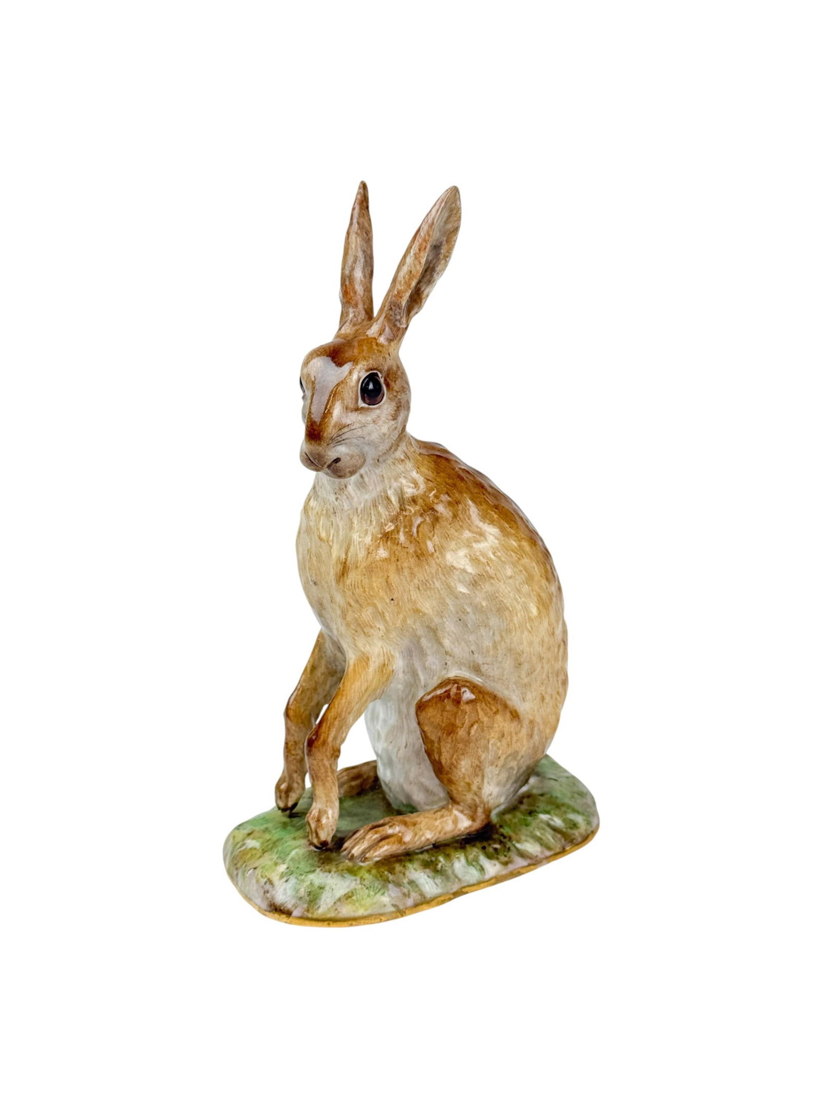 Meissen hare figurine. (1 of 6)