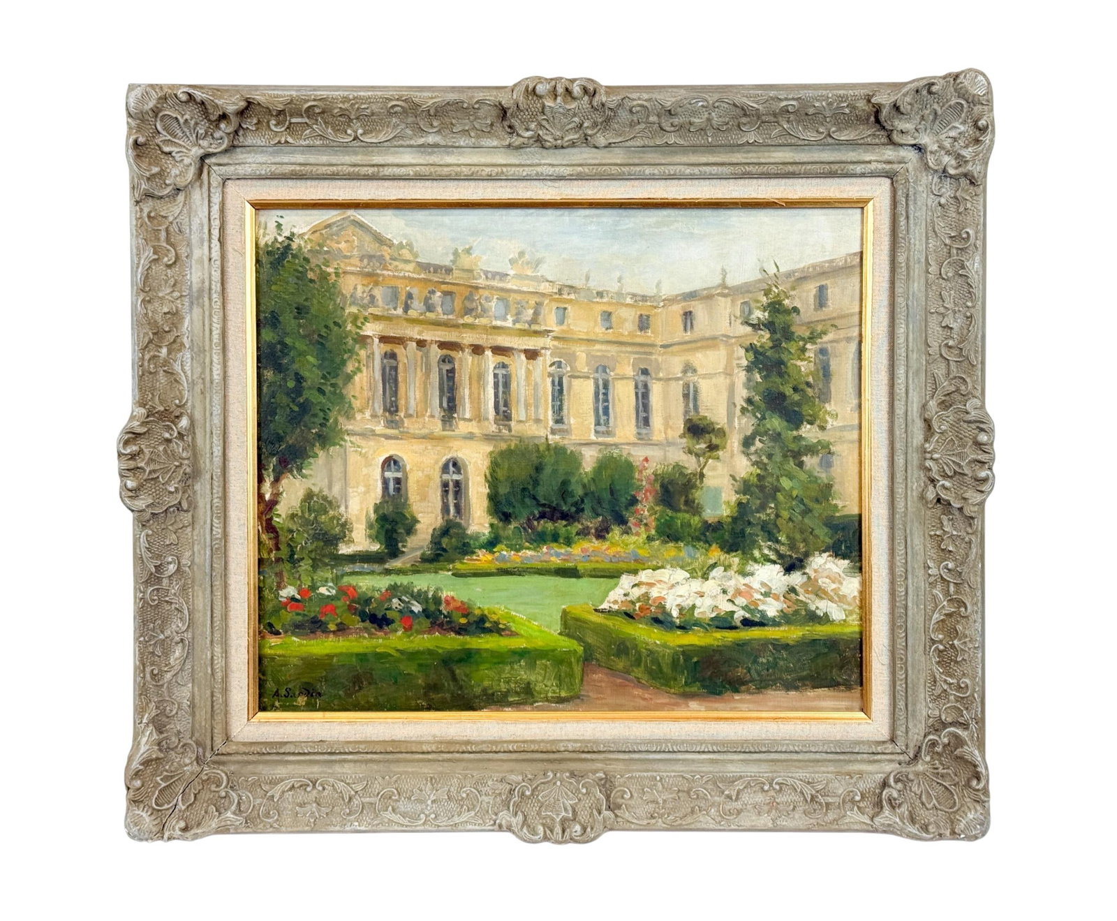Albert Sardin, French Manor and Garden, O/C. (1 of 5)