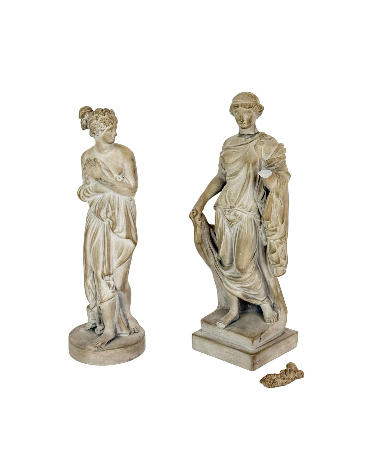 2 Ceramic statuettes. - 2