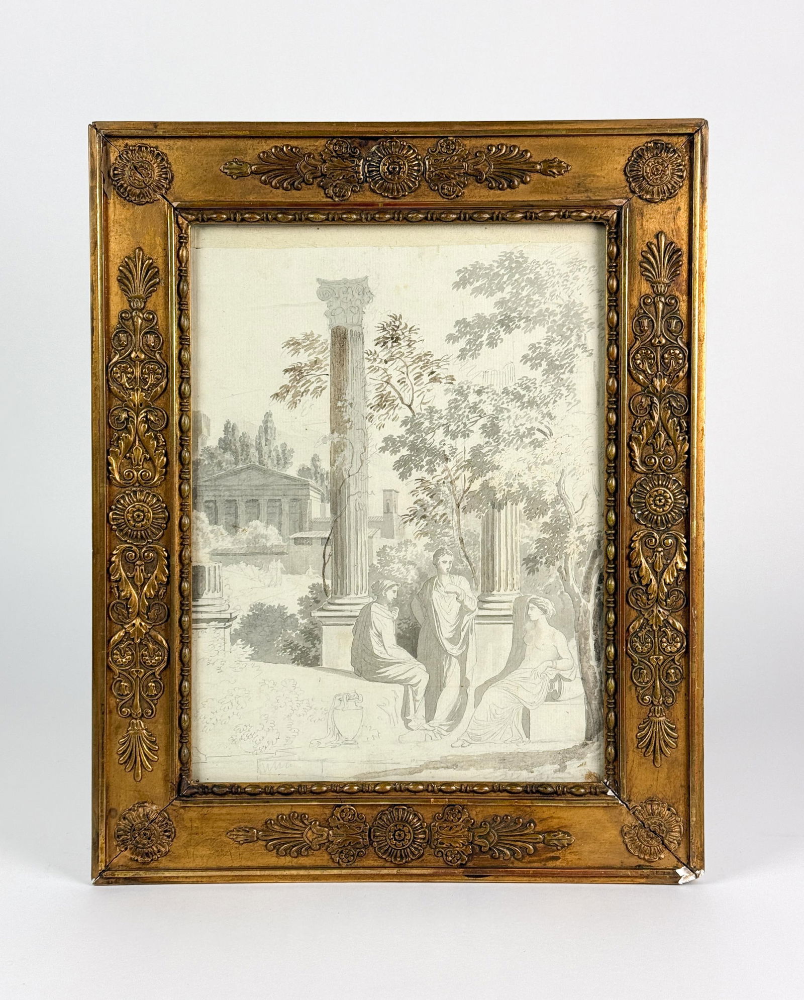 French School, Classical figures study, 18th c. - 2