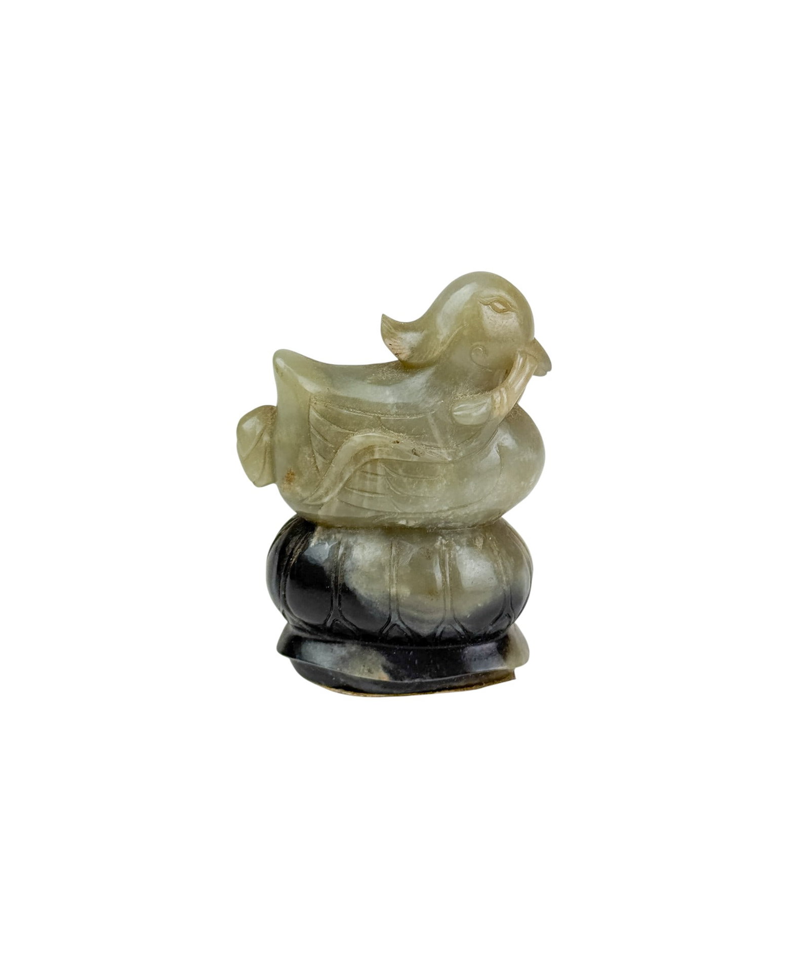Chinese jade duck carving. (1 of 5)