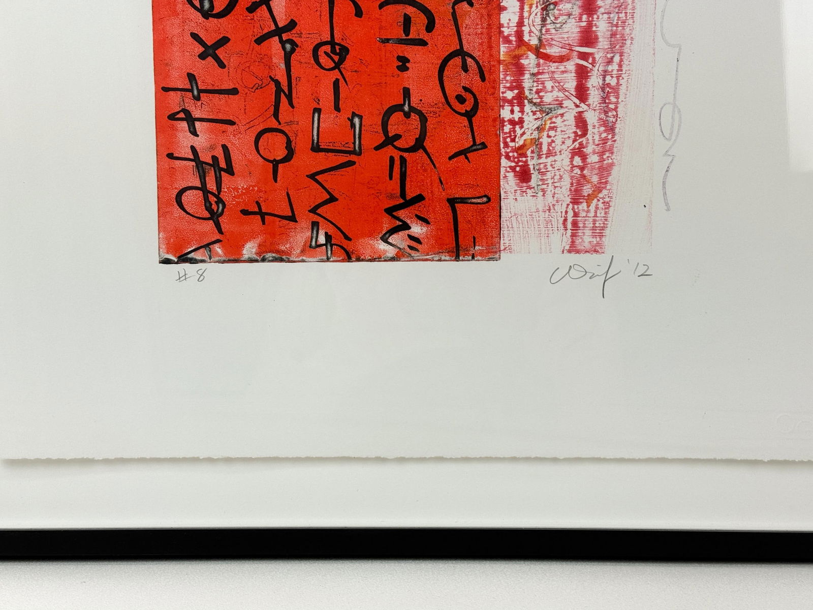 Wait, "Scriptograph #8," 2012, monoprint. - 3