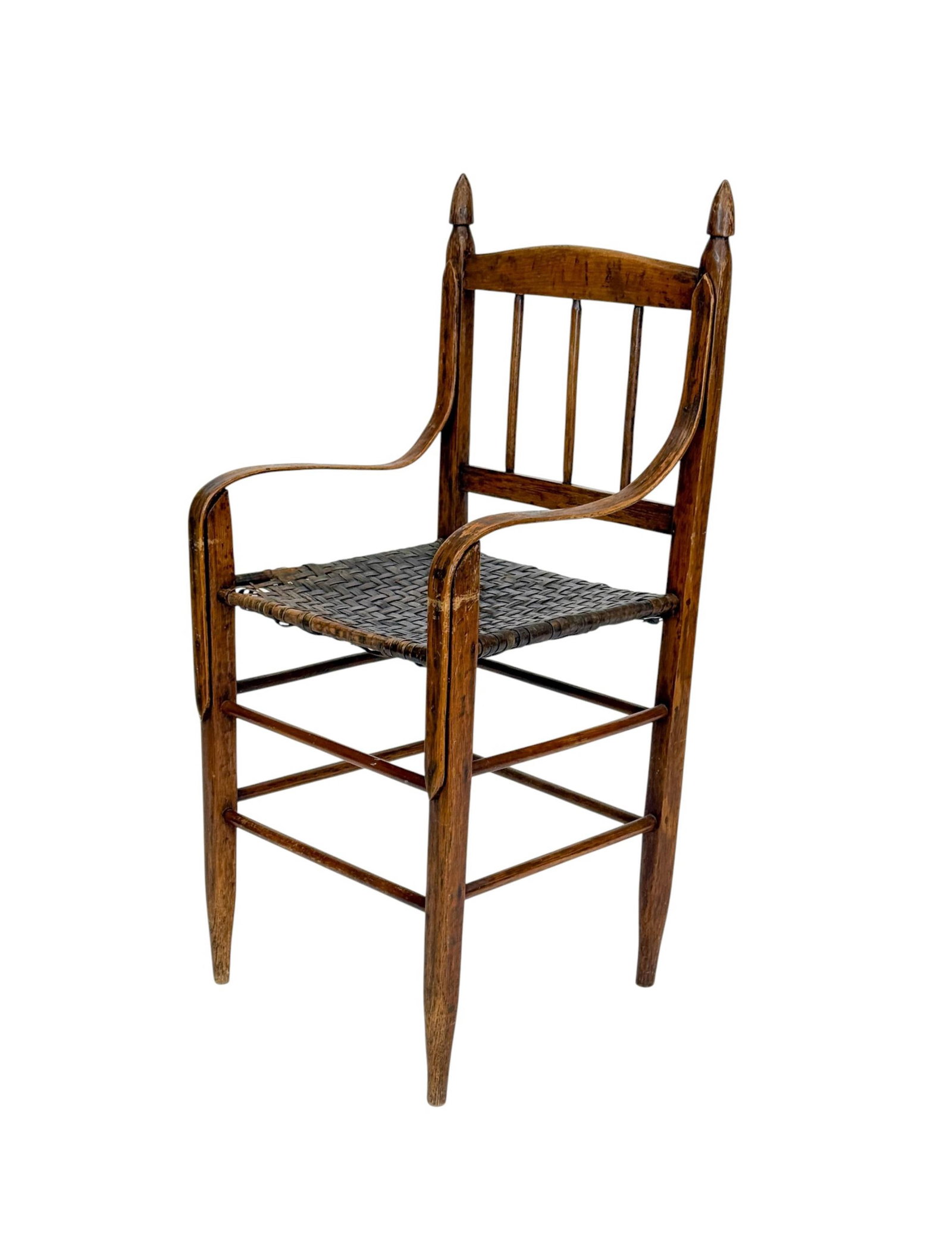 Antique oak turned great chair. (1 of 7)