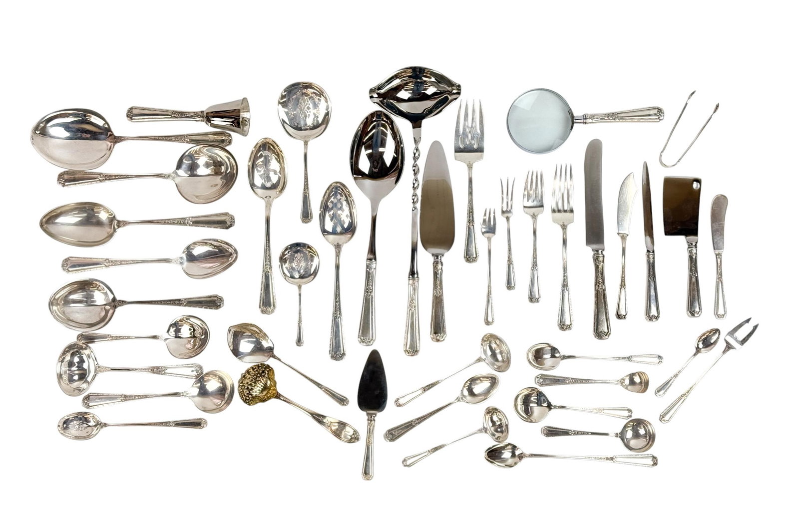 Towle "Louis XIV" sterling flatware service. (1 of 10)