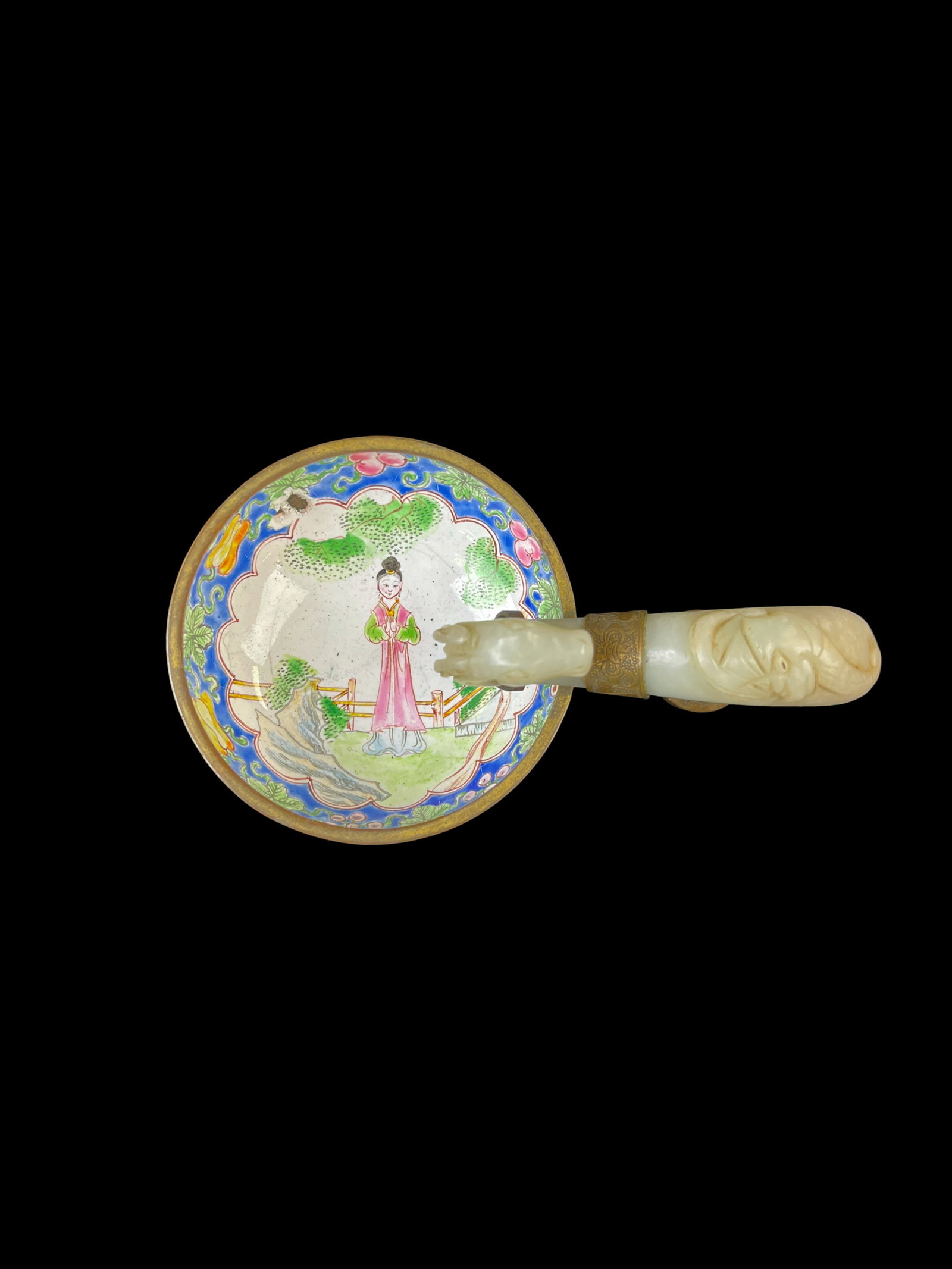 Chinese bowl and jade belt hook. (1 of 3)