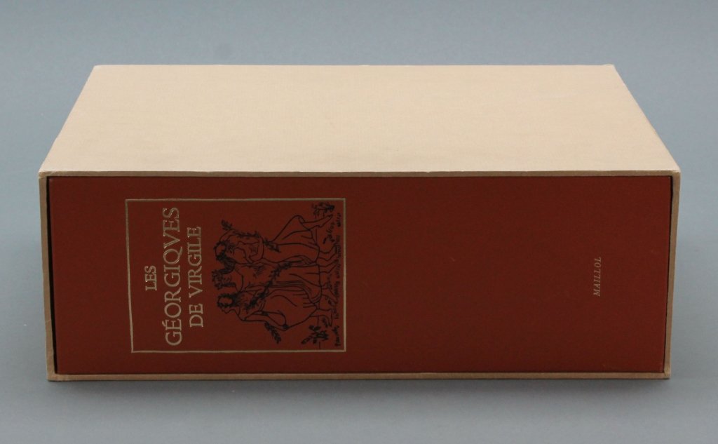 Virgil. LES GEORGIQUES. 3 Vols in slipcase.: [Maillol, Aristide]. Virgil. LES GEORGIQUES. 3 Vols: 2 Text Vols + Plates. Jacques Delille translation, Aristide Maillol illustrator. (Geneva: Production Edito-Service), [ca. 1976], [High quality facs