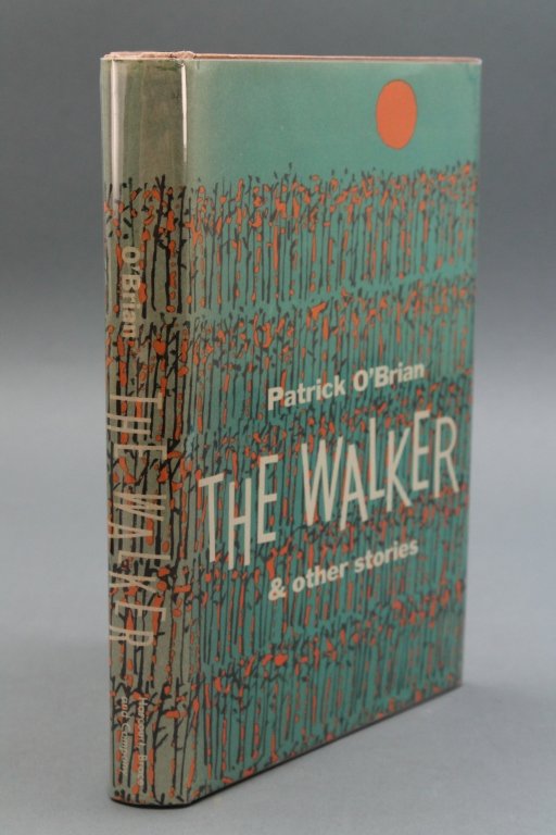 Patrick O'Brian. THE WALKER. (1955). 1st edition.: [O'Brian, Patrick]. THE WALKER And Other Stories. NY: Harcourt, Brace, (1955). 8vo. 244pp. Brown paper boards, tiny tear to crown which is slightly bumped. Dustjacket near fine. First Edition, precedi