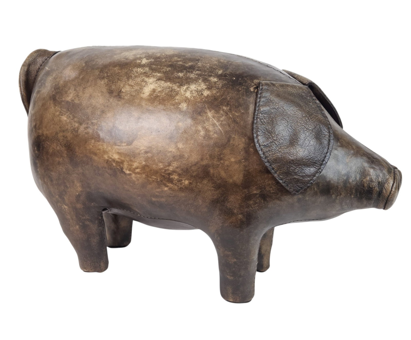 Omersa small pig leather ottoman. (1 of 4)