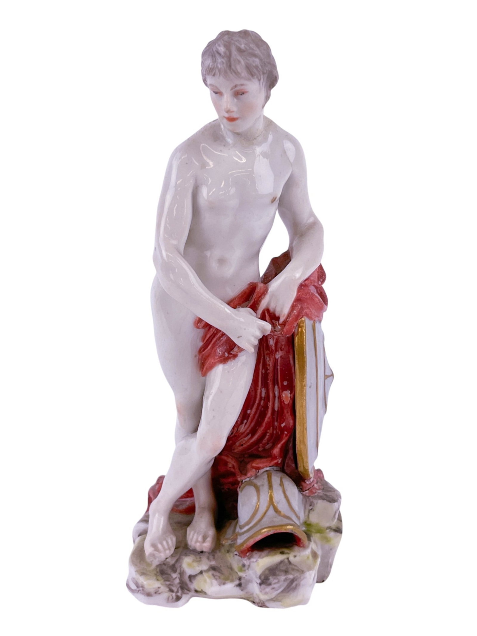 Continental porcelain allegorical figure. (1 of 7)