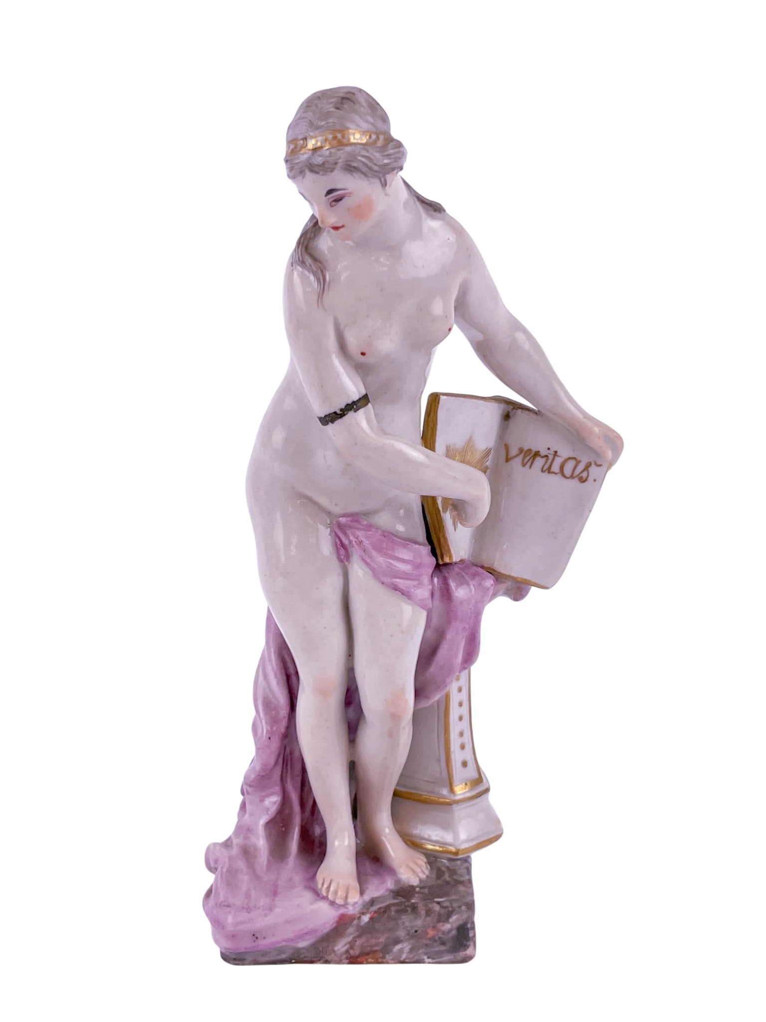 Continental porcelain female figure. (1 of 7)