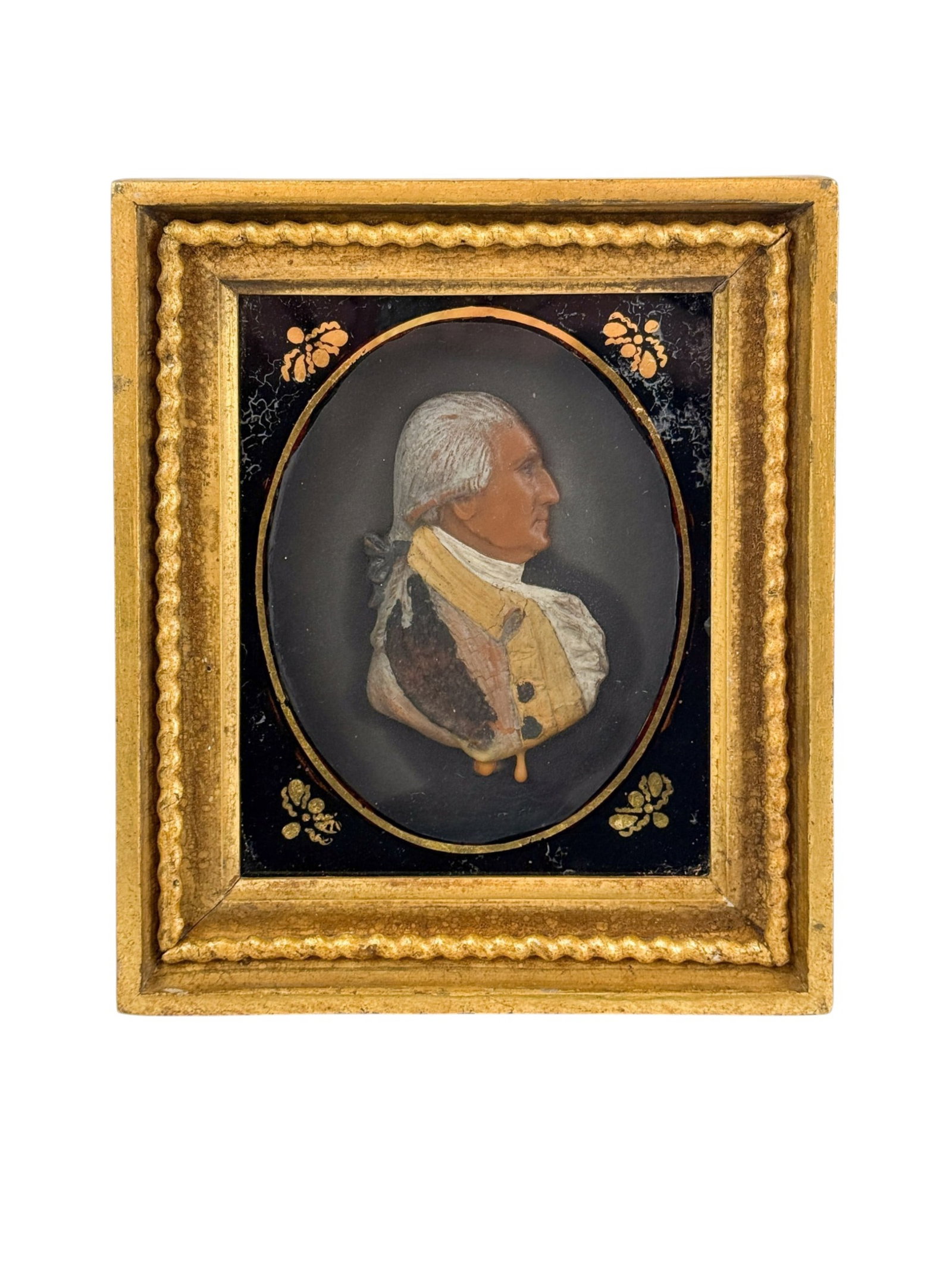 Molded wax George Washington, 19th c. (1 of 3)
