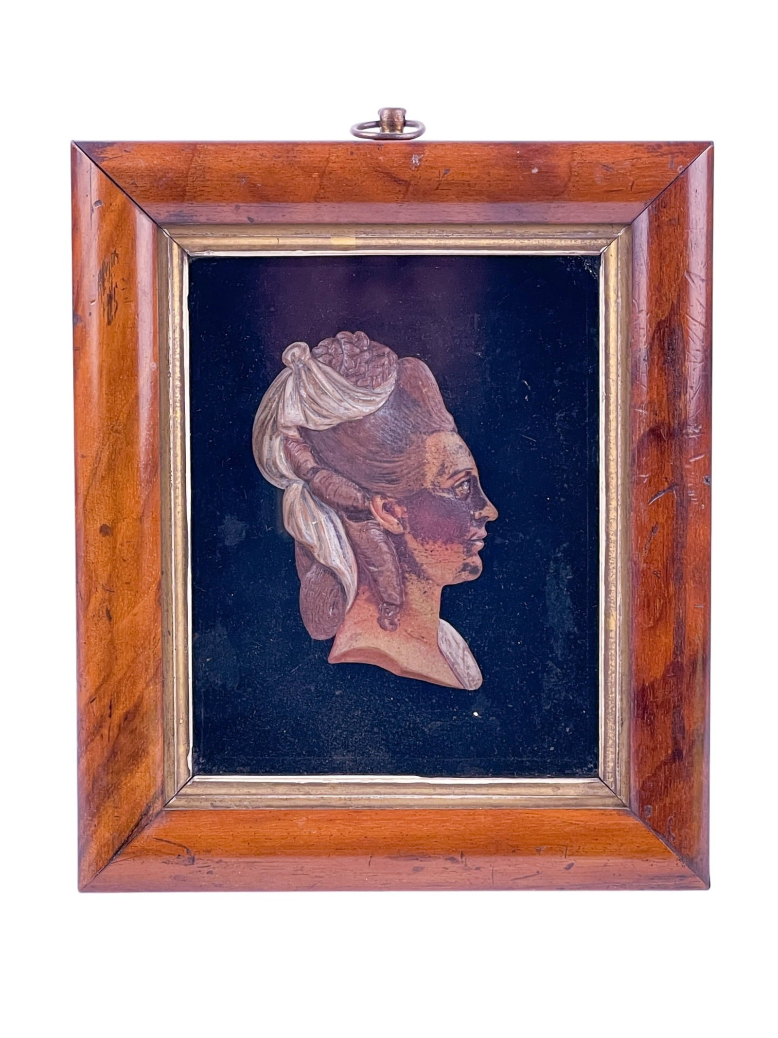 Wax profile portrait of Martha Washington. (1 of 3)