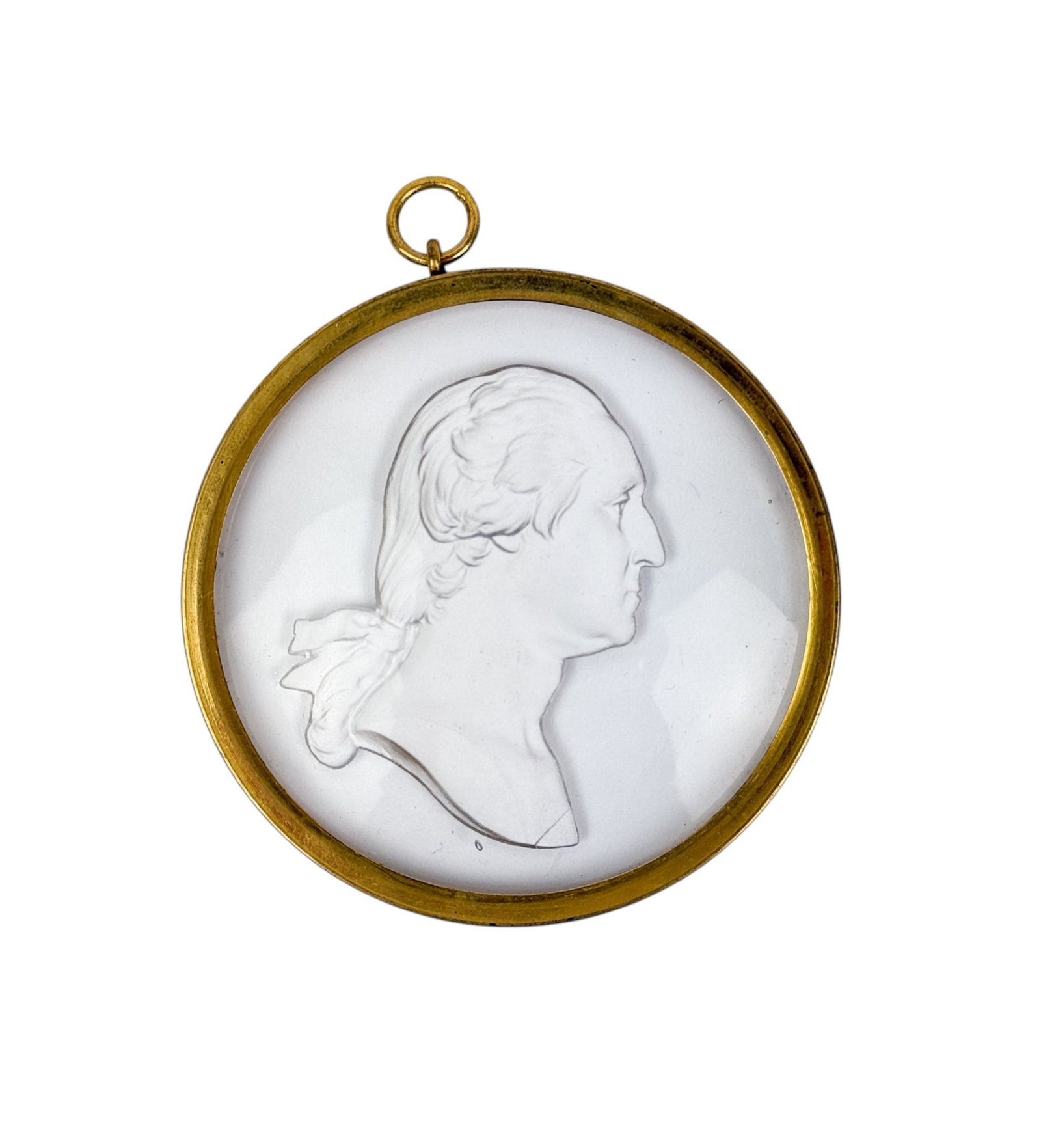 Portrait medallion of George Washington. (1 of 3)