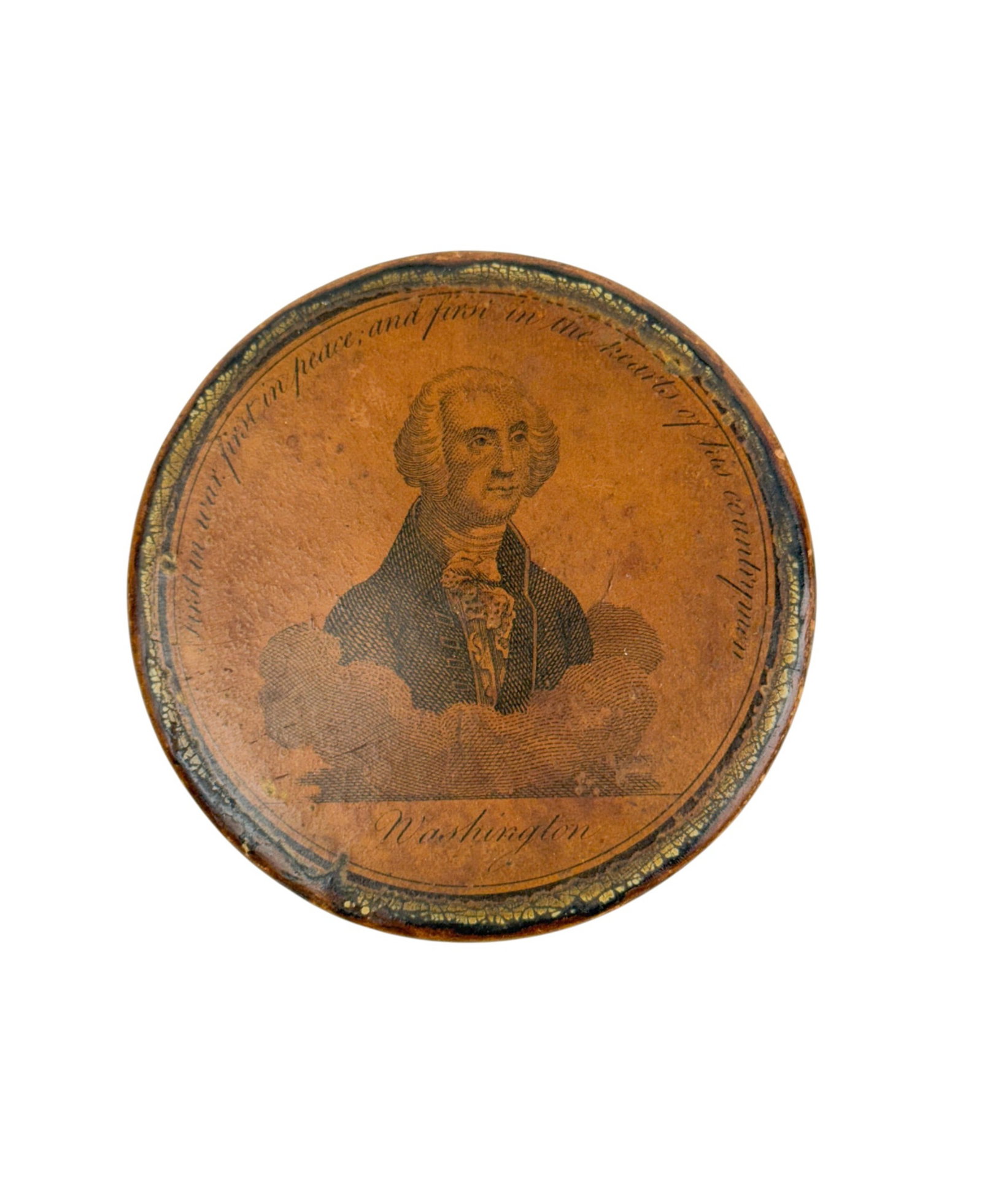 George Washington portrait snuff box. (1 of 3)