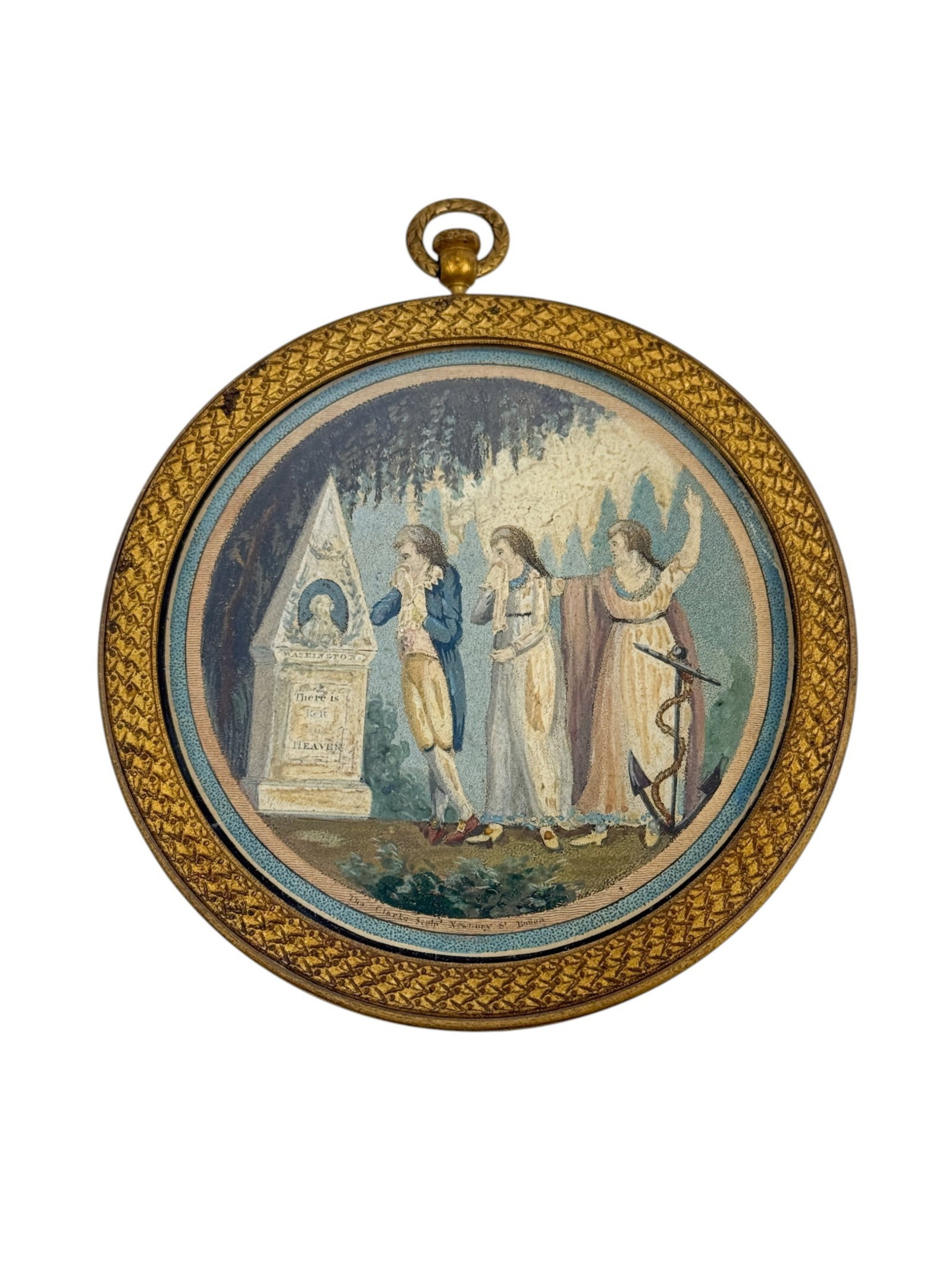 George Washington mourners, watercolor, 19th c. (1 of 2)