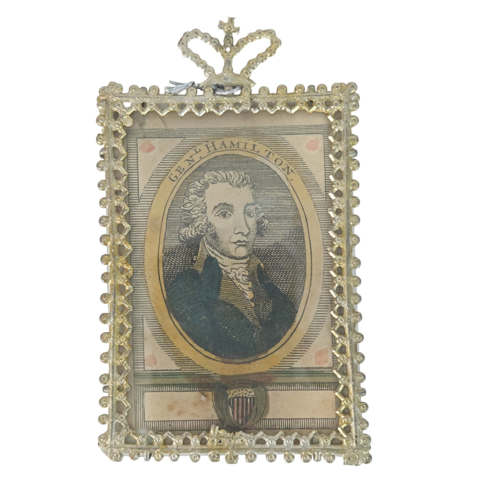 Alexander Hamilton portrait pendant. (1 of 2)