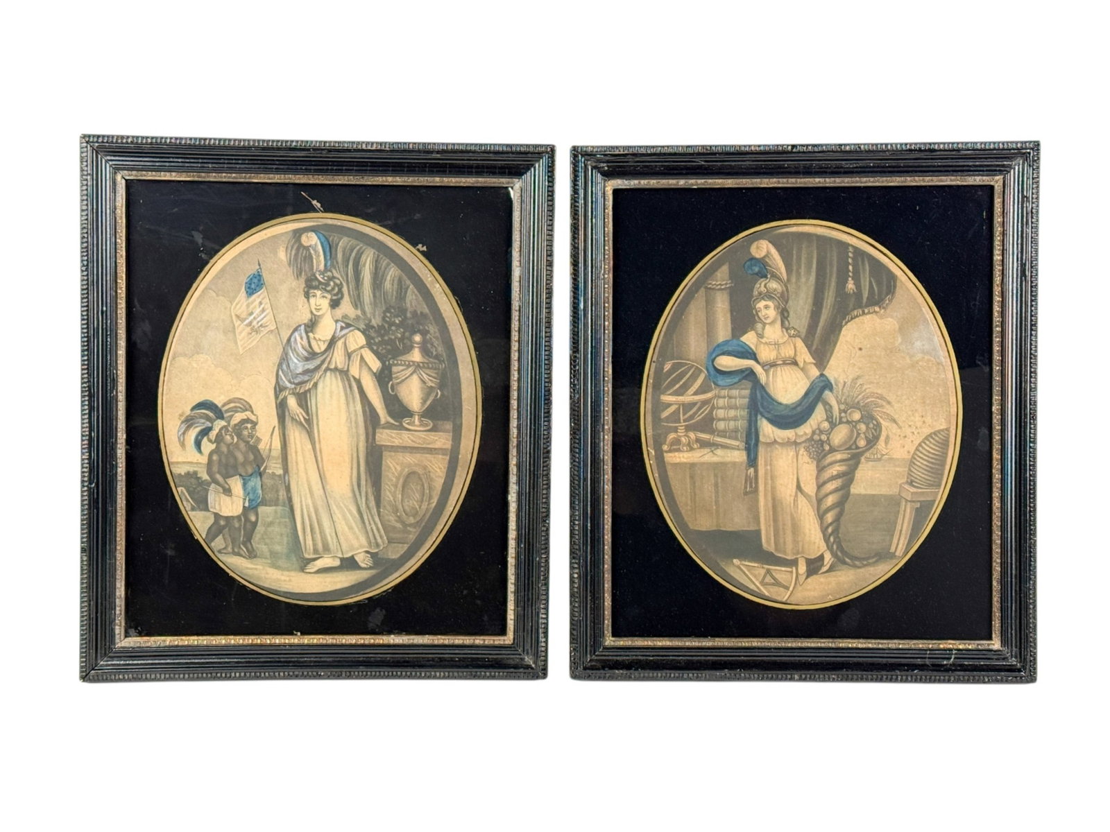 2 Patriotic engravings, early 19th c. (1 of 4)