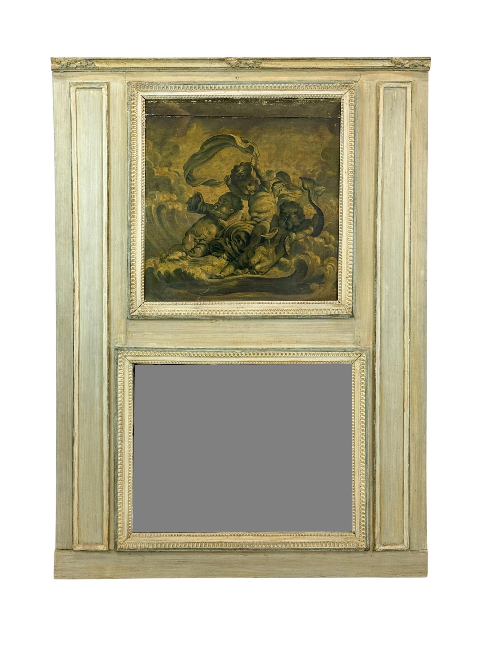 French mirrored mantle piece. (1 of 6)
