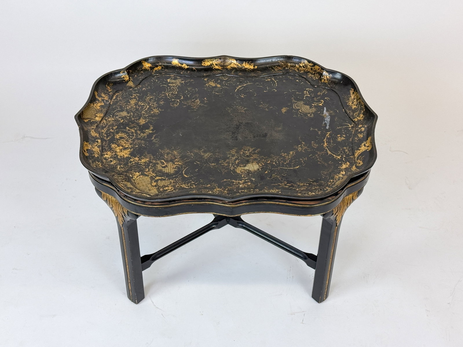 English paper mache table. (1 of 4)