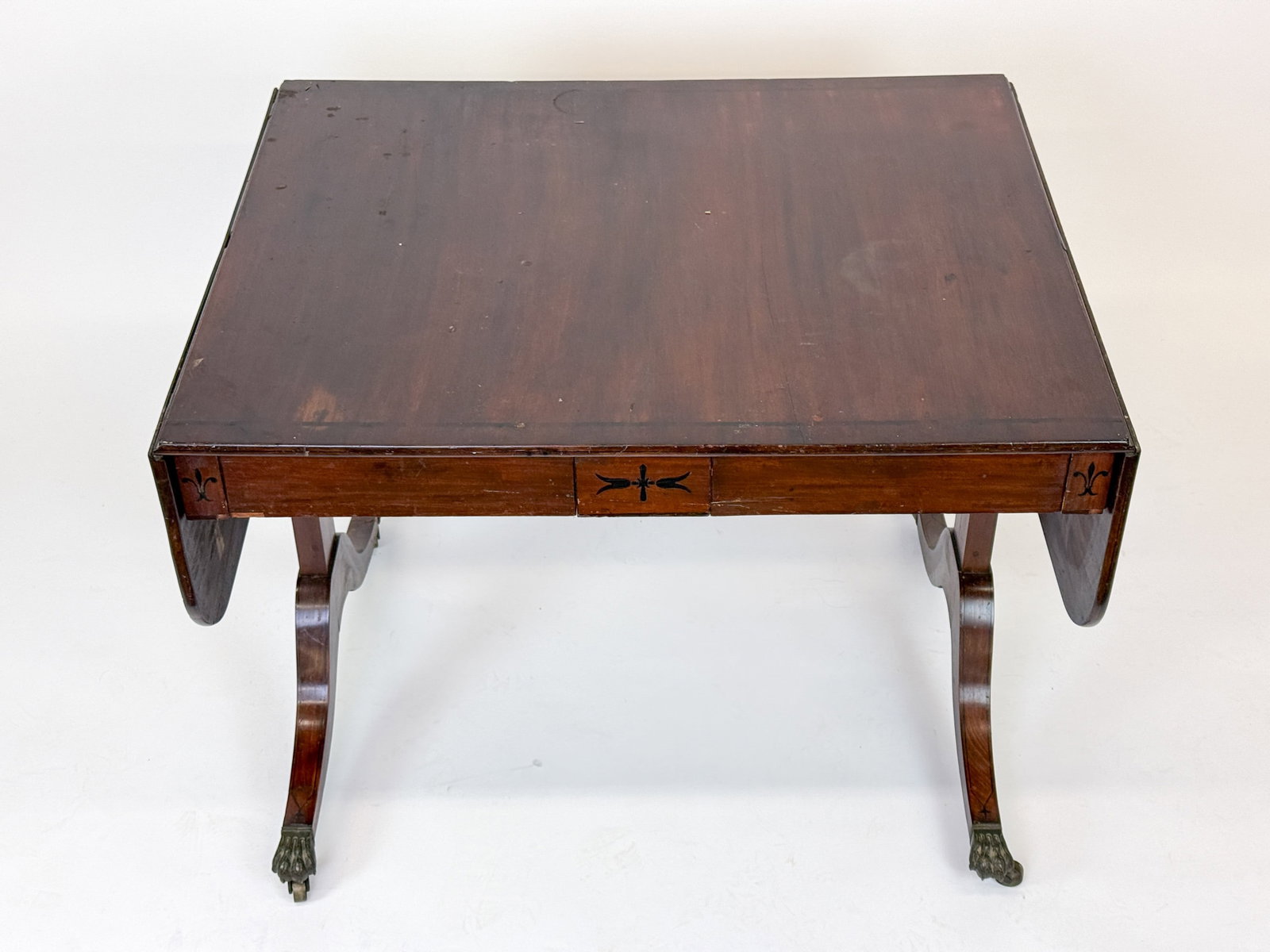 English Regency mahogany sofa table. (1 of 4)