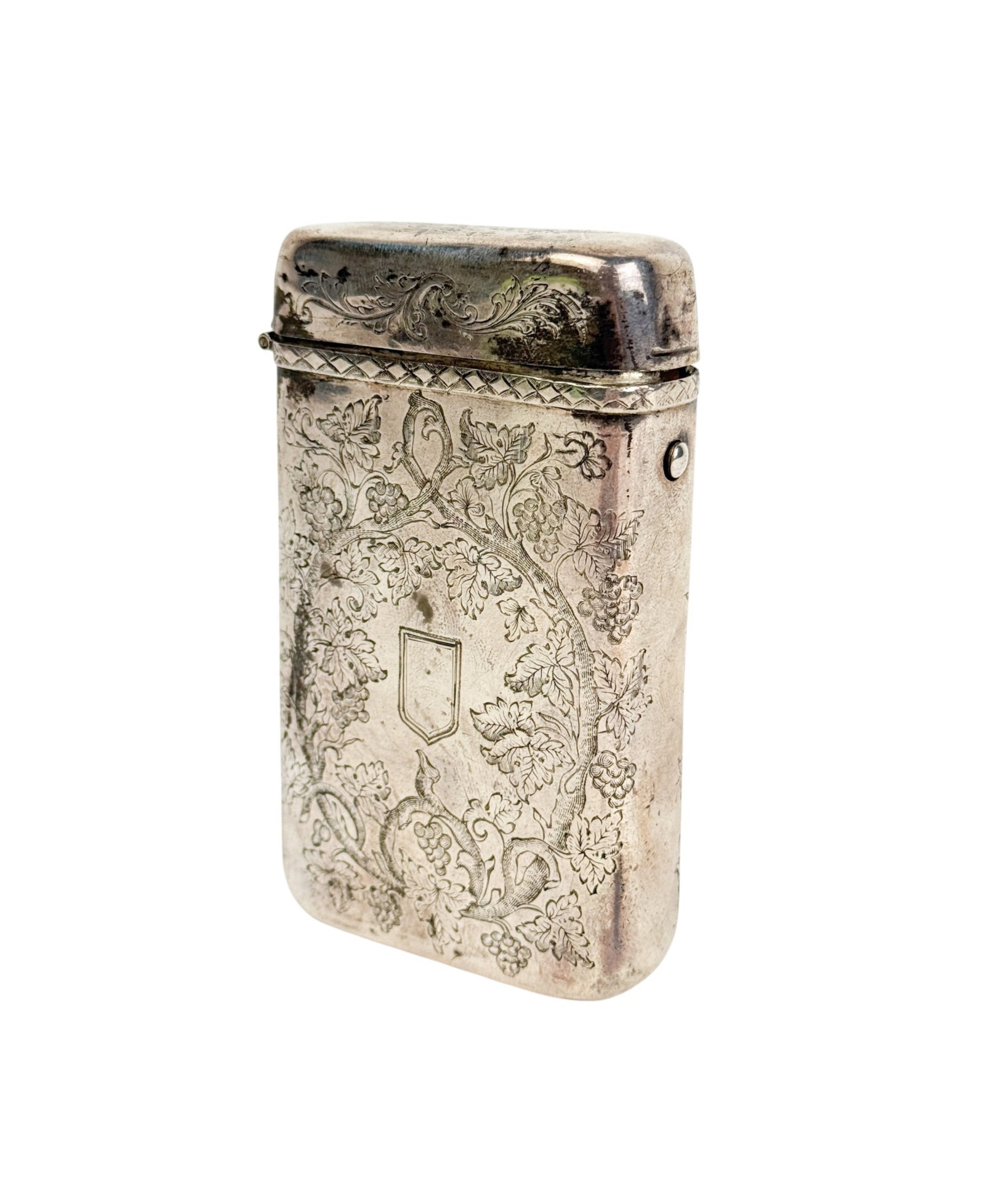 Ukrainian silver cigarette case. (1 of 6)