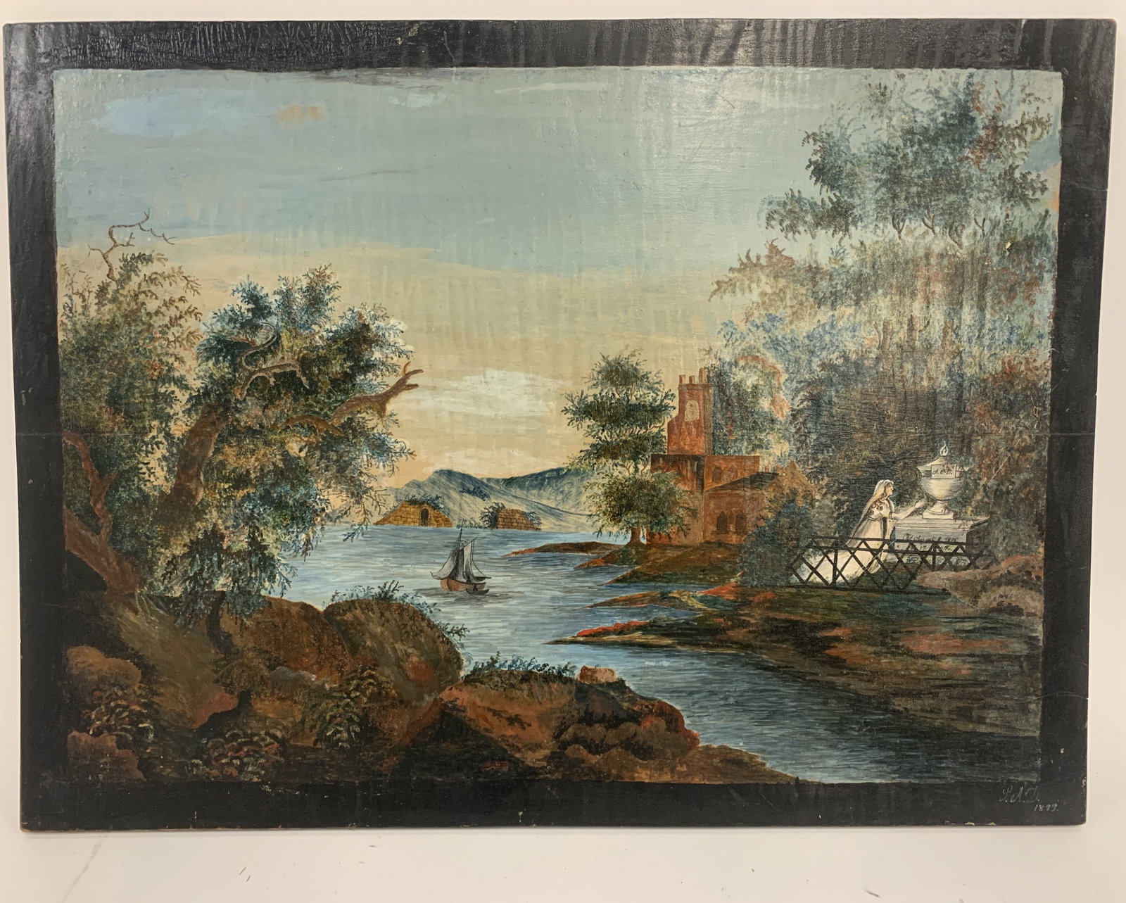 Landscape scene, 1823, O/B. (1 of 5)
