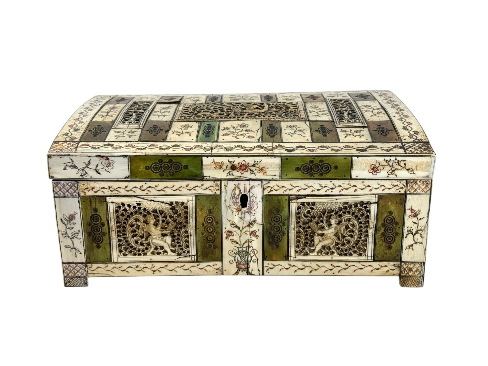 Russian bone marquetry box. (1 of 8)