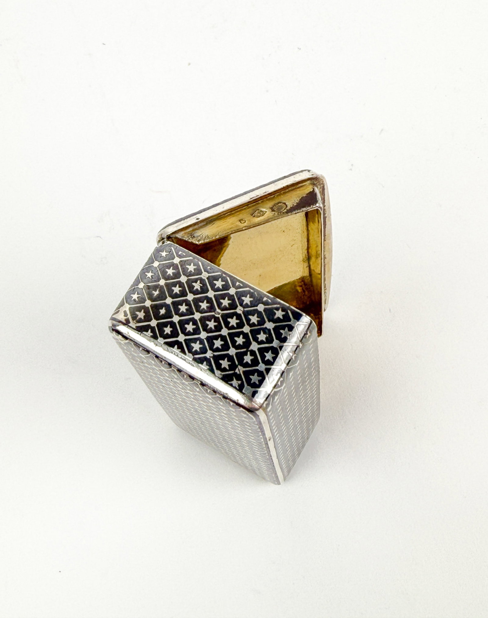 3 Niello silver boxes. - 8