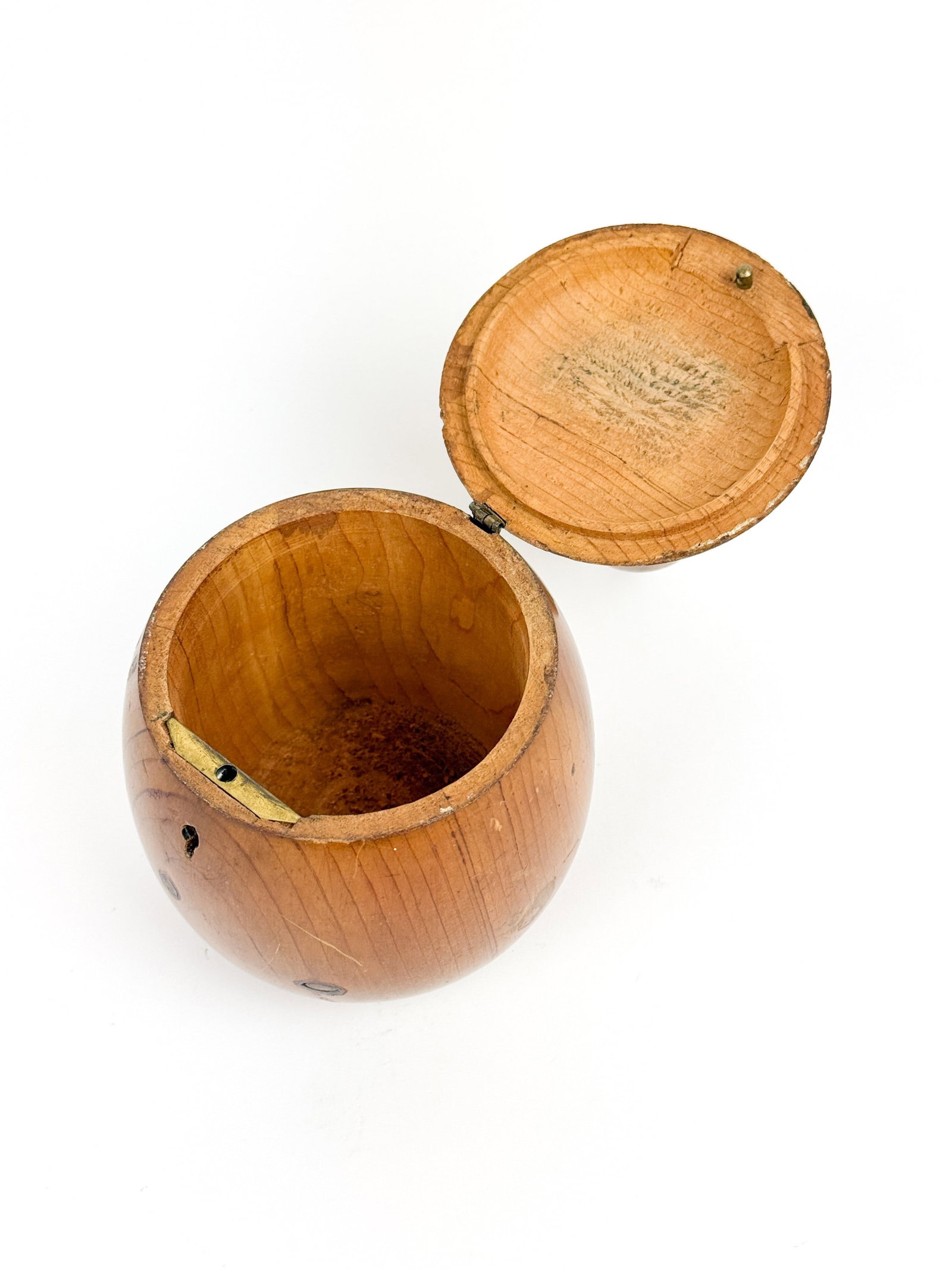 Pear tea caddy. - 2