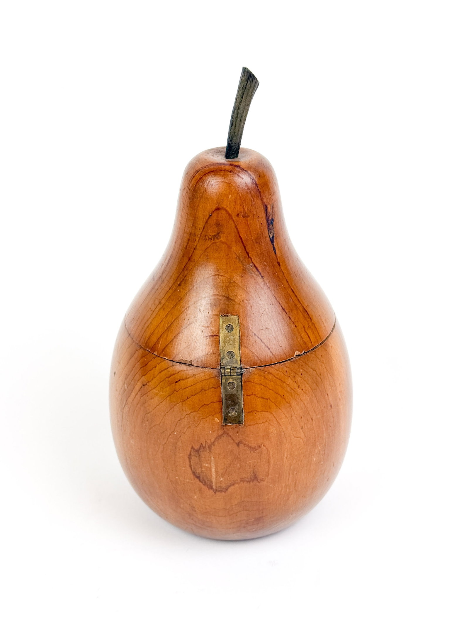 Pear tea caddy. - 5