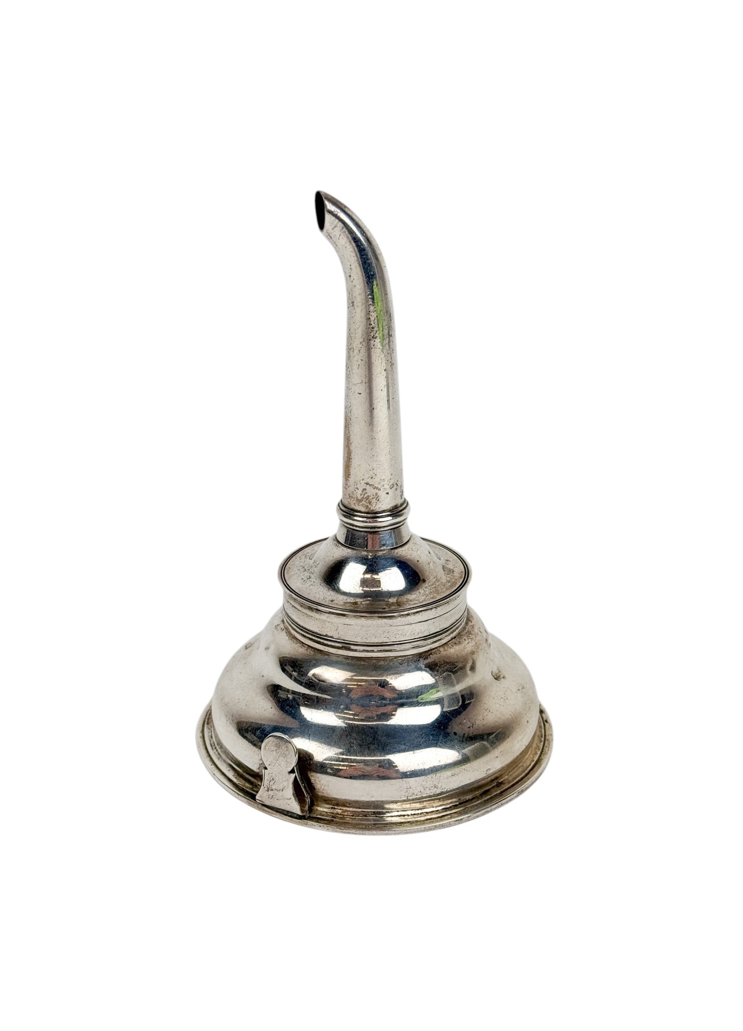 English George III sterling wine funnel. (1 of 4)
