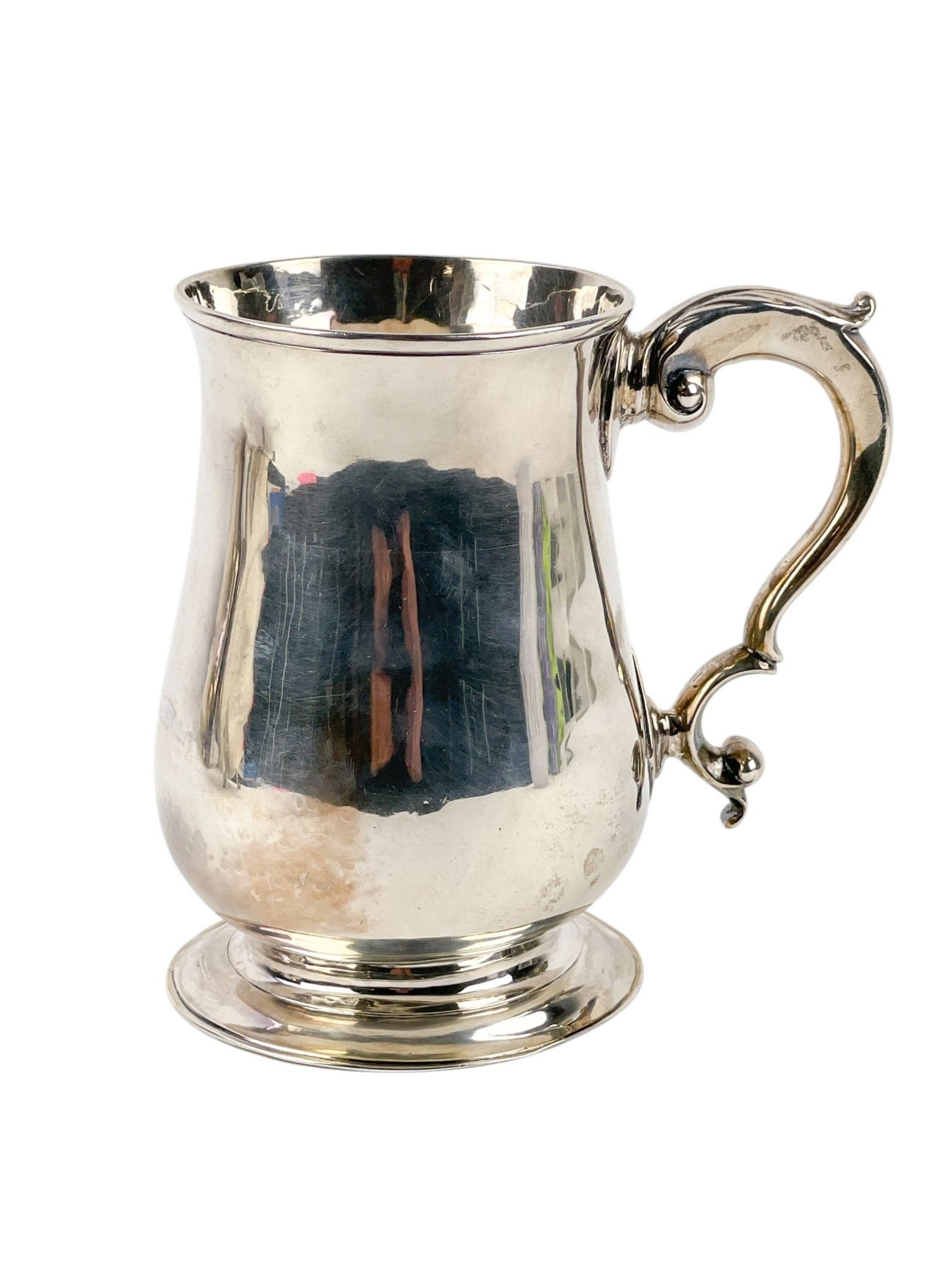 George III John King sterling tankard. (1 of 7)