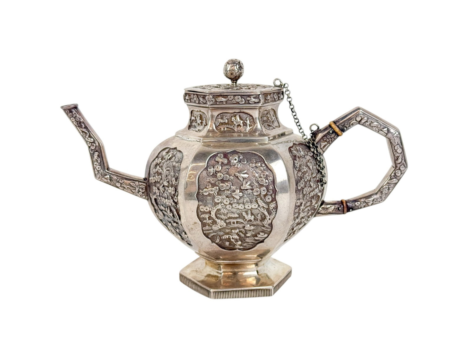 English George III John E. Terry sterling teapot. (1 of 9)