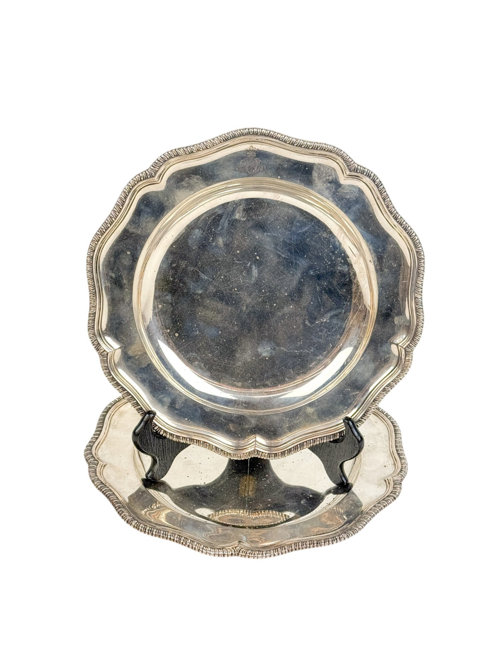 2 English George III sterling plates. (1 of 6)