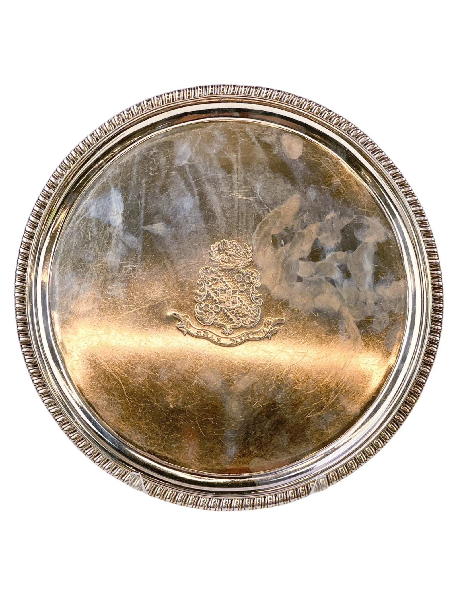 Regency J. Mewburn sterling salver. (1 of 7)
