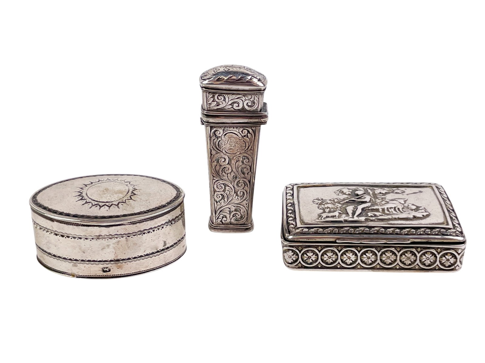 3 English sterling boxes. (1 of 12)