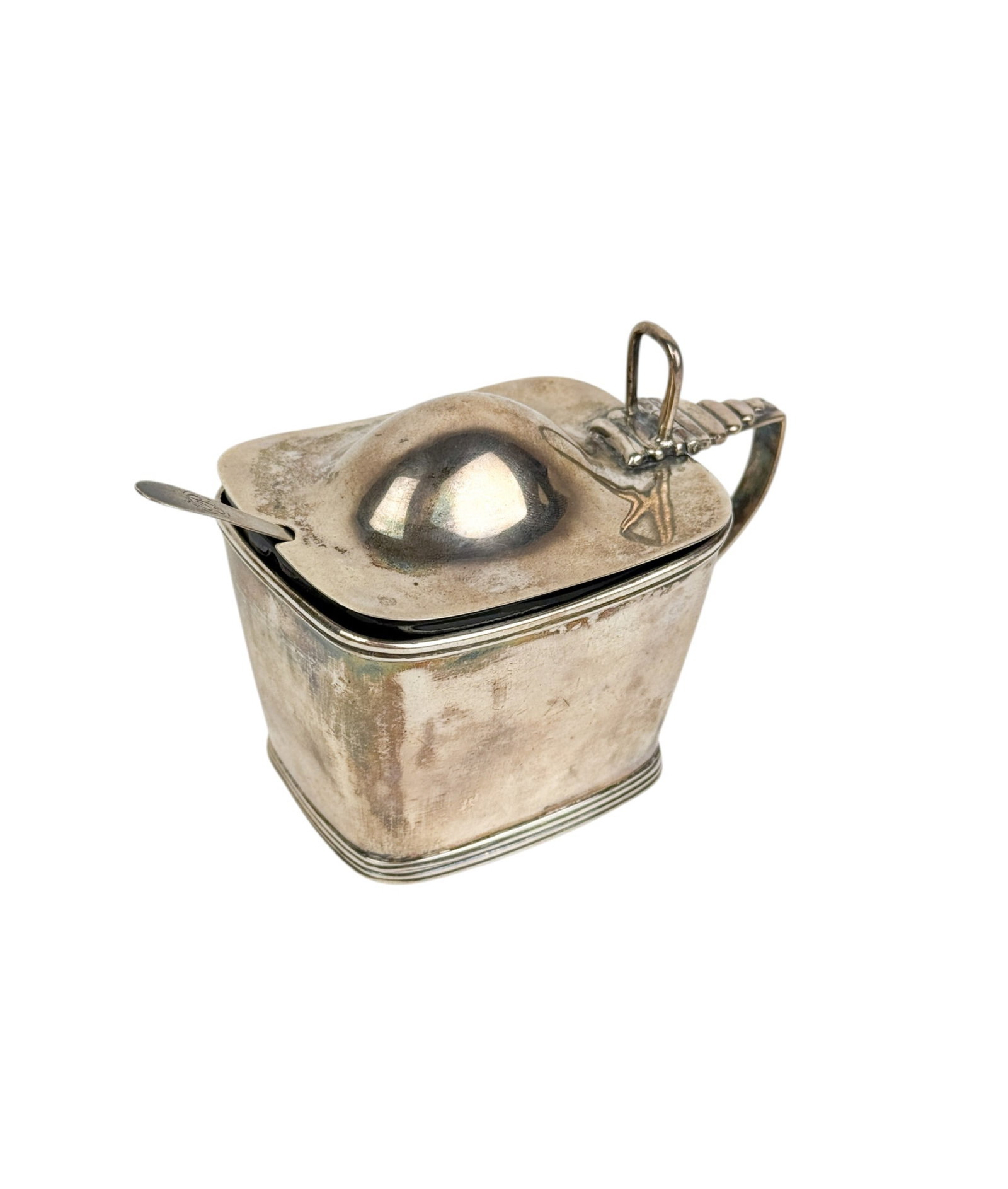 Scottish George III M. Craw sterling mustard pot. (1 of 7)