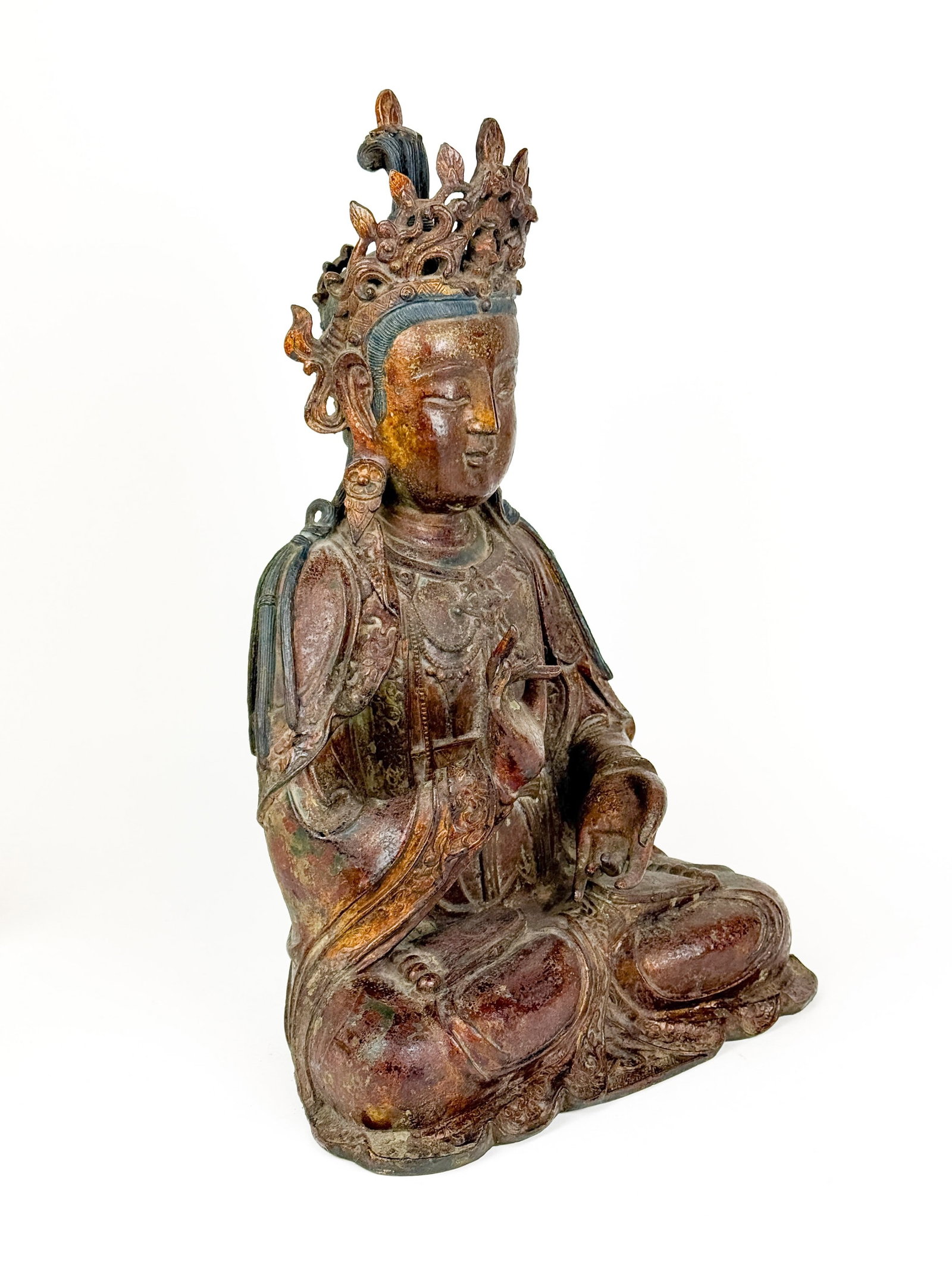 Ming Dynasty Bodhisattva, bronze. - 3