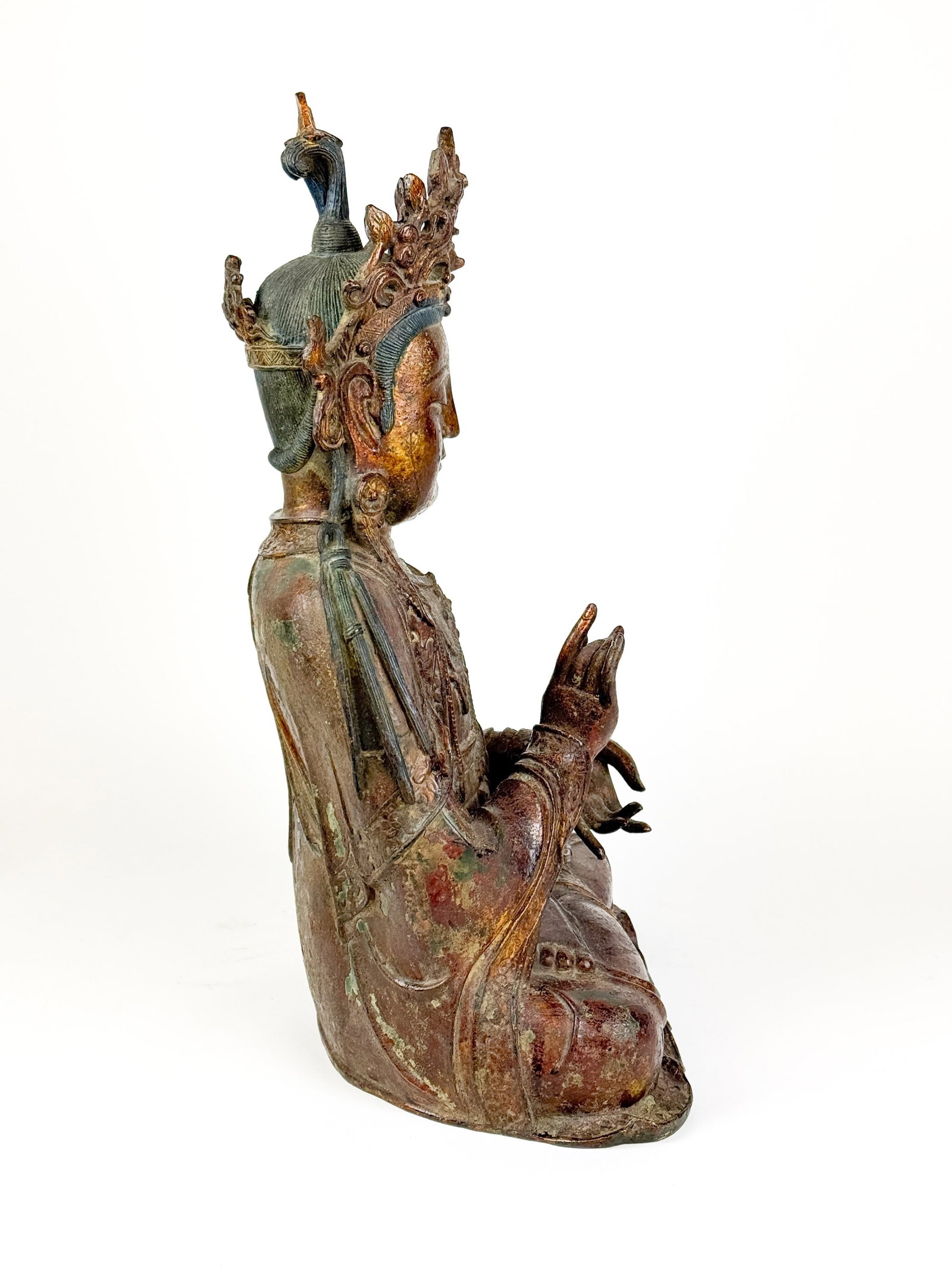 Ming Dynasty Bodhisattva, bronze. - 5