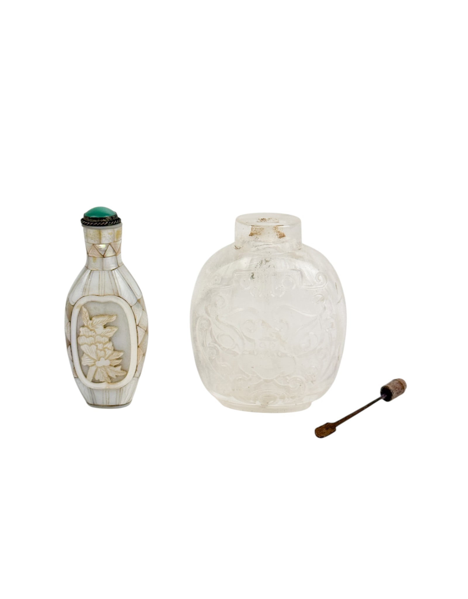 2 Snuff bottles, 20th c. (1 of 5)