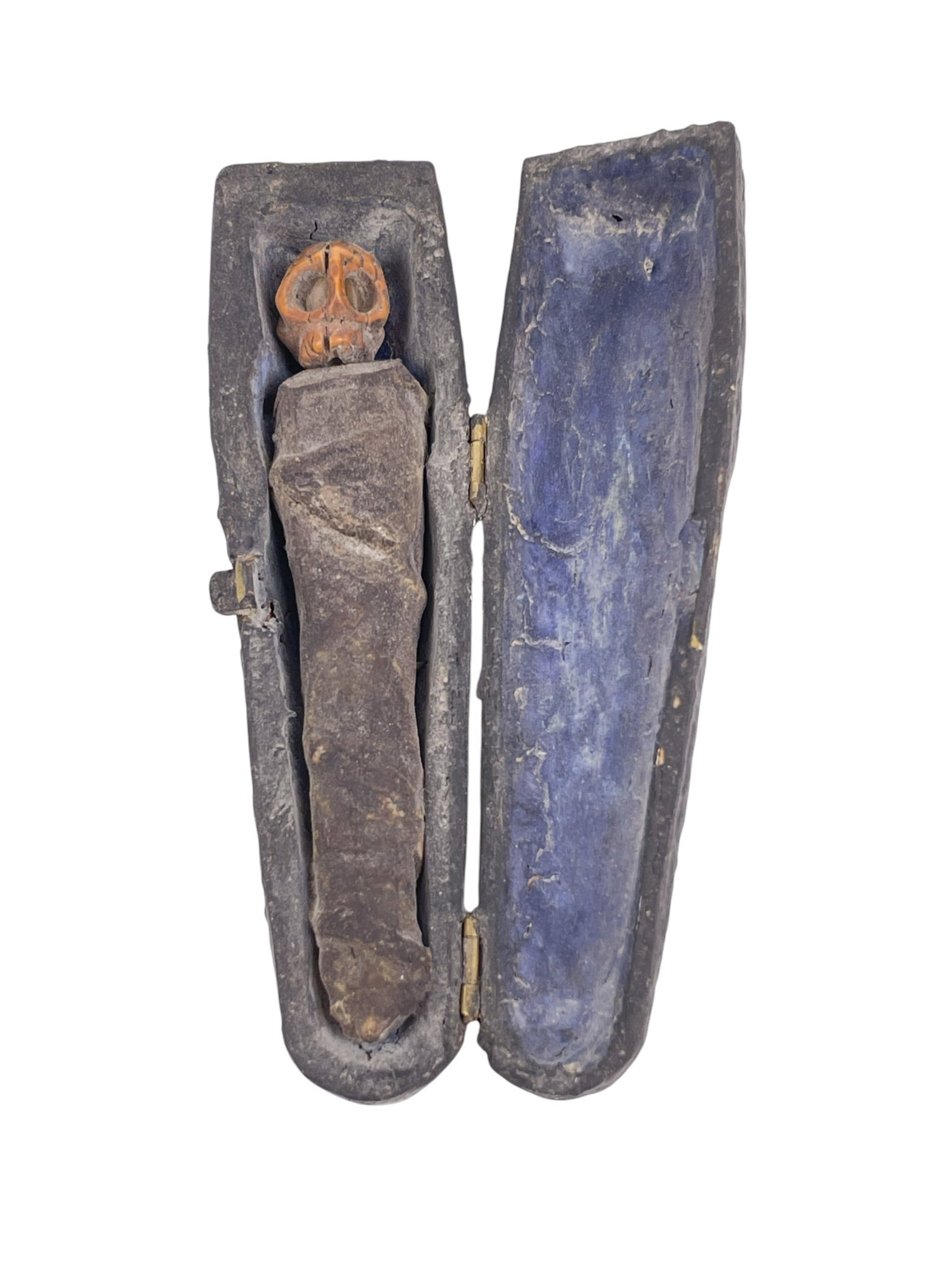 German wood Todlein Memento Mori coffin. (1 of 6)